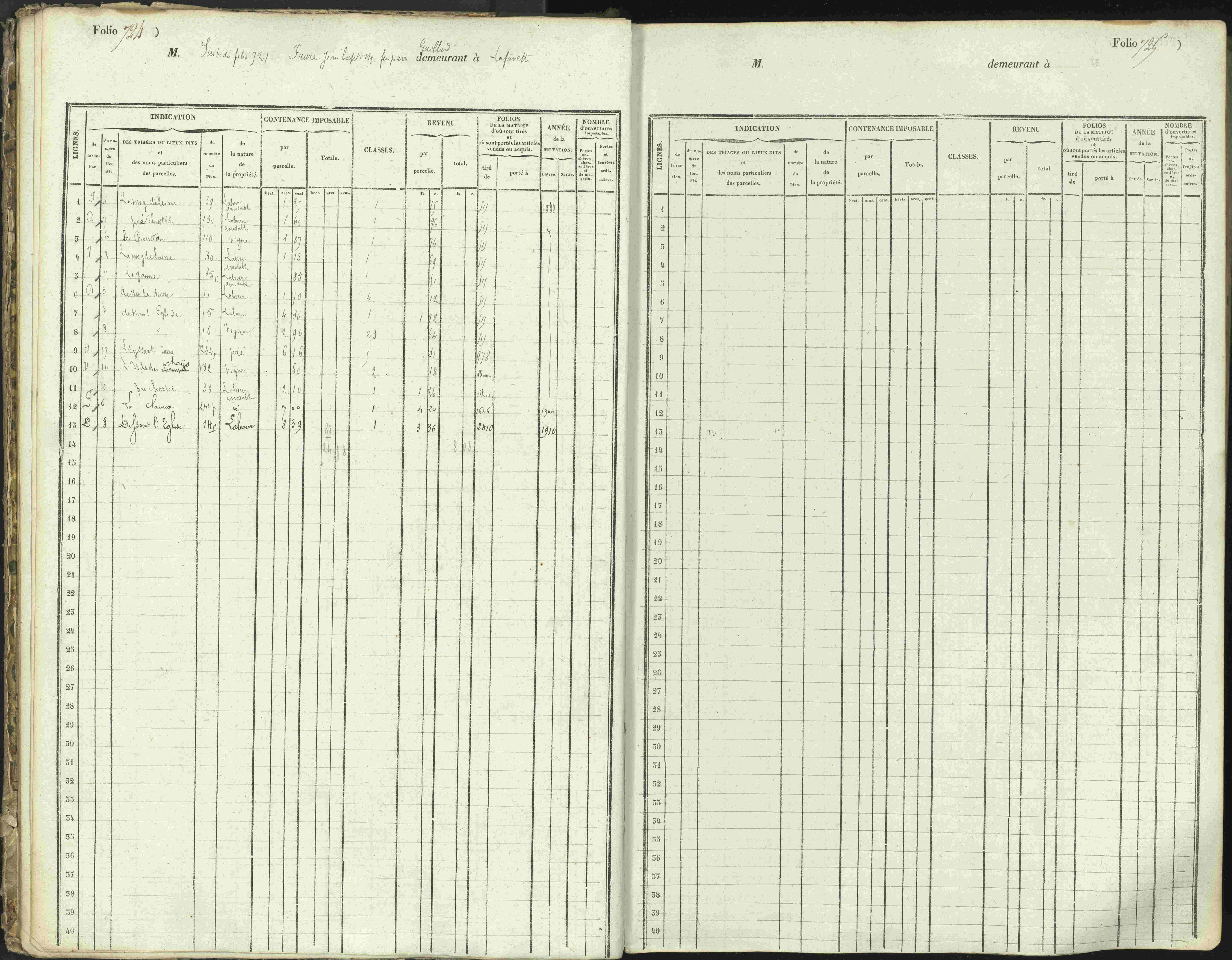 L'Argentière-la-Bessée - 3 P 146/1 - 3 P 146/1 - Matrice, folios 701-1420. 