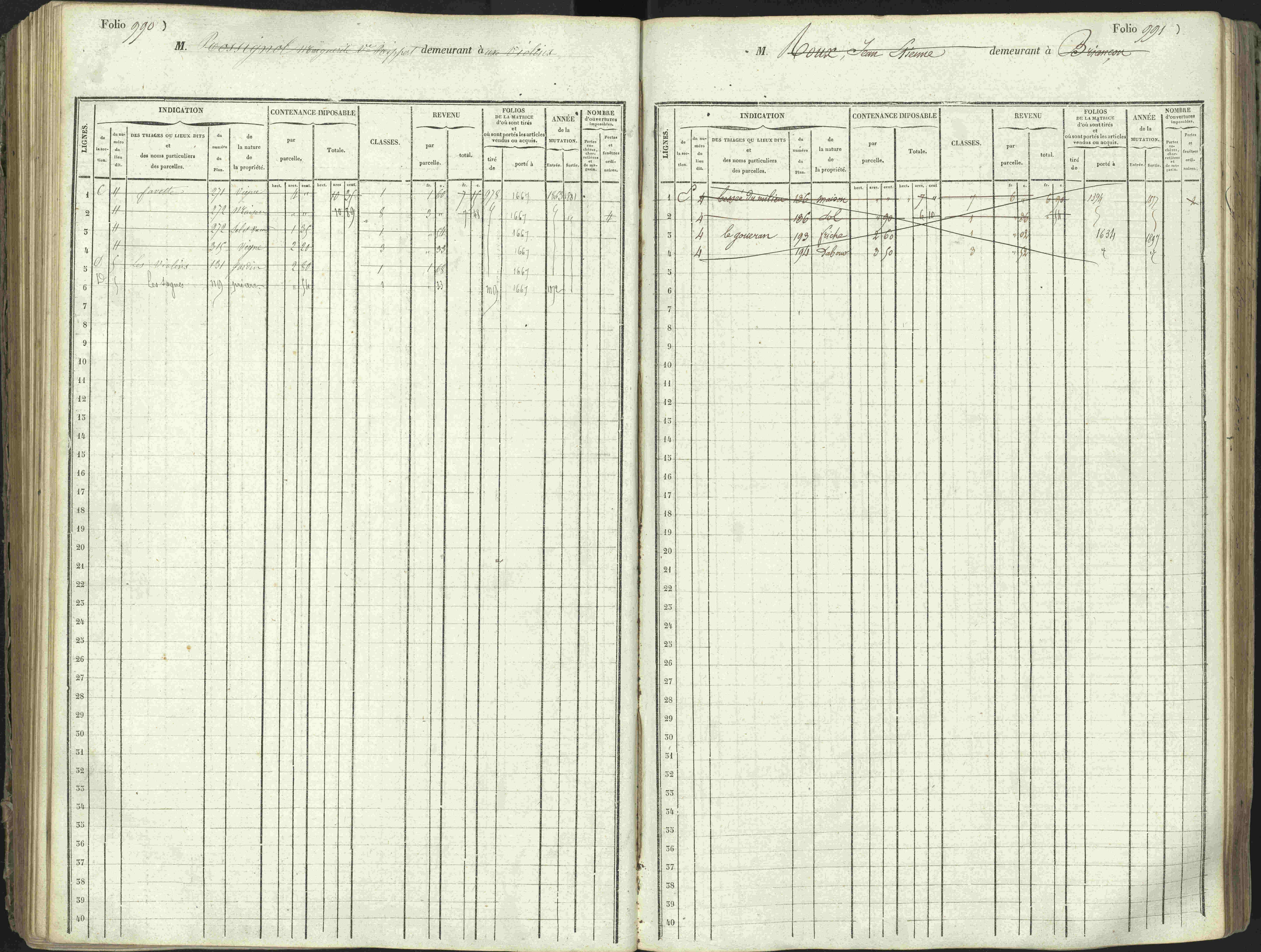 L'Argentière-la-Bessée - 3 P 146/1 - 3 P 146/1 - Matrice, folios 701-1420. 