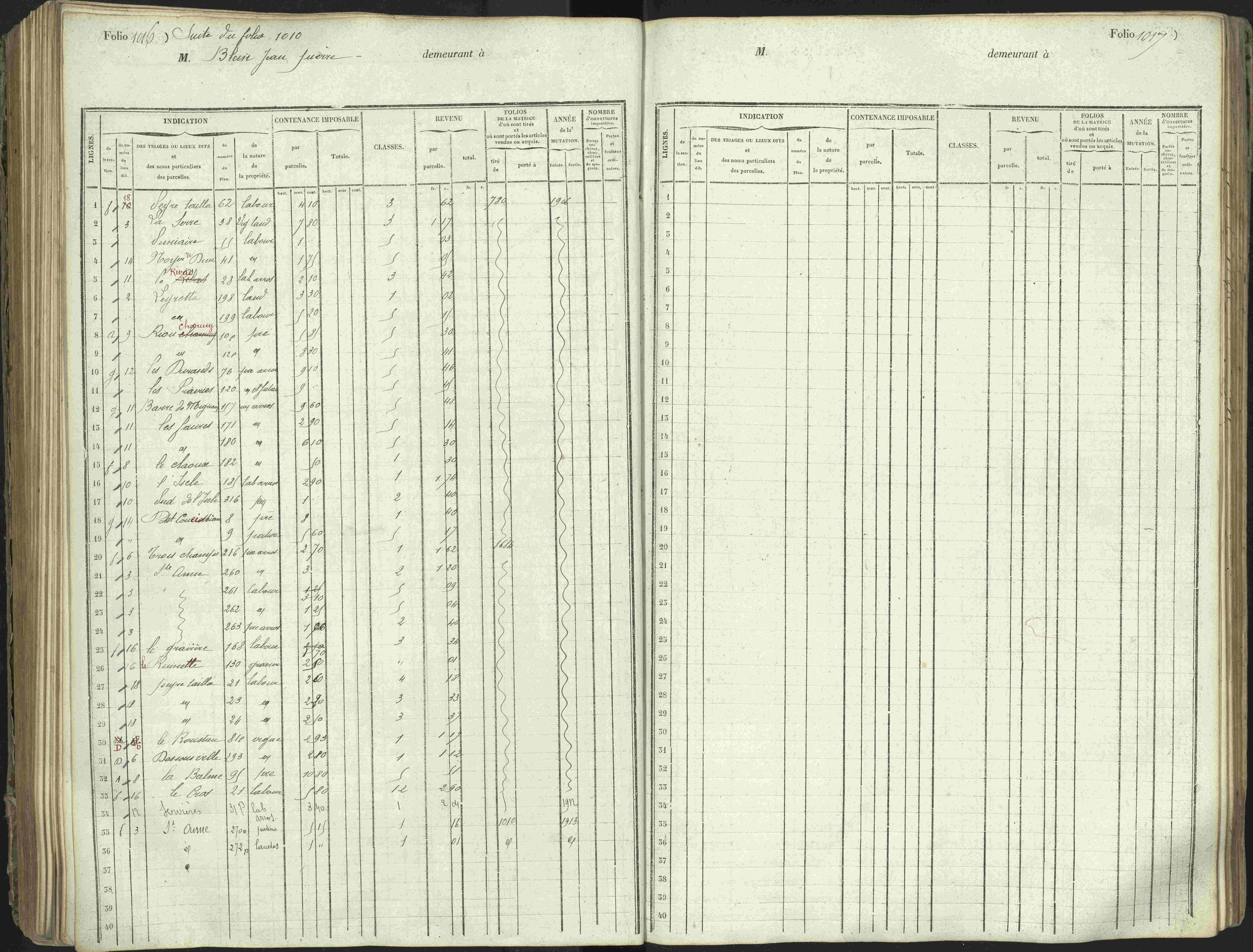 L'Argentière-la-Bessée - 3 P 146/1 - 3 P 146/1 - Matrice, folios 701-1420. 