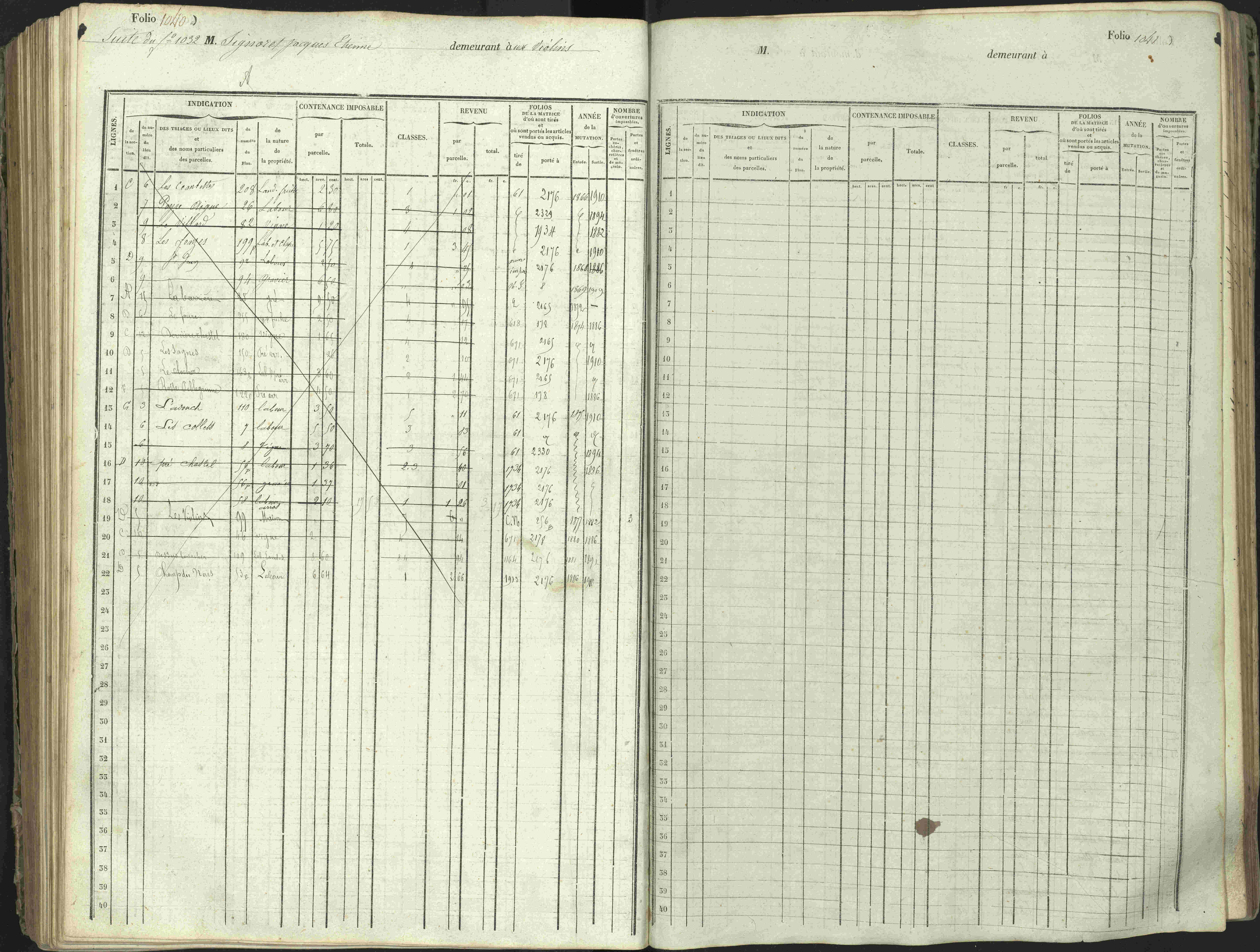 L'Argentière-la-Bessée - 3 P 146/1 - 3 P 146/1 - Matrice, folios 701-1420. 