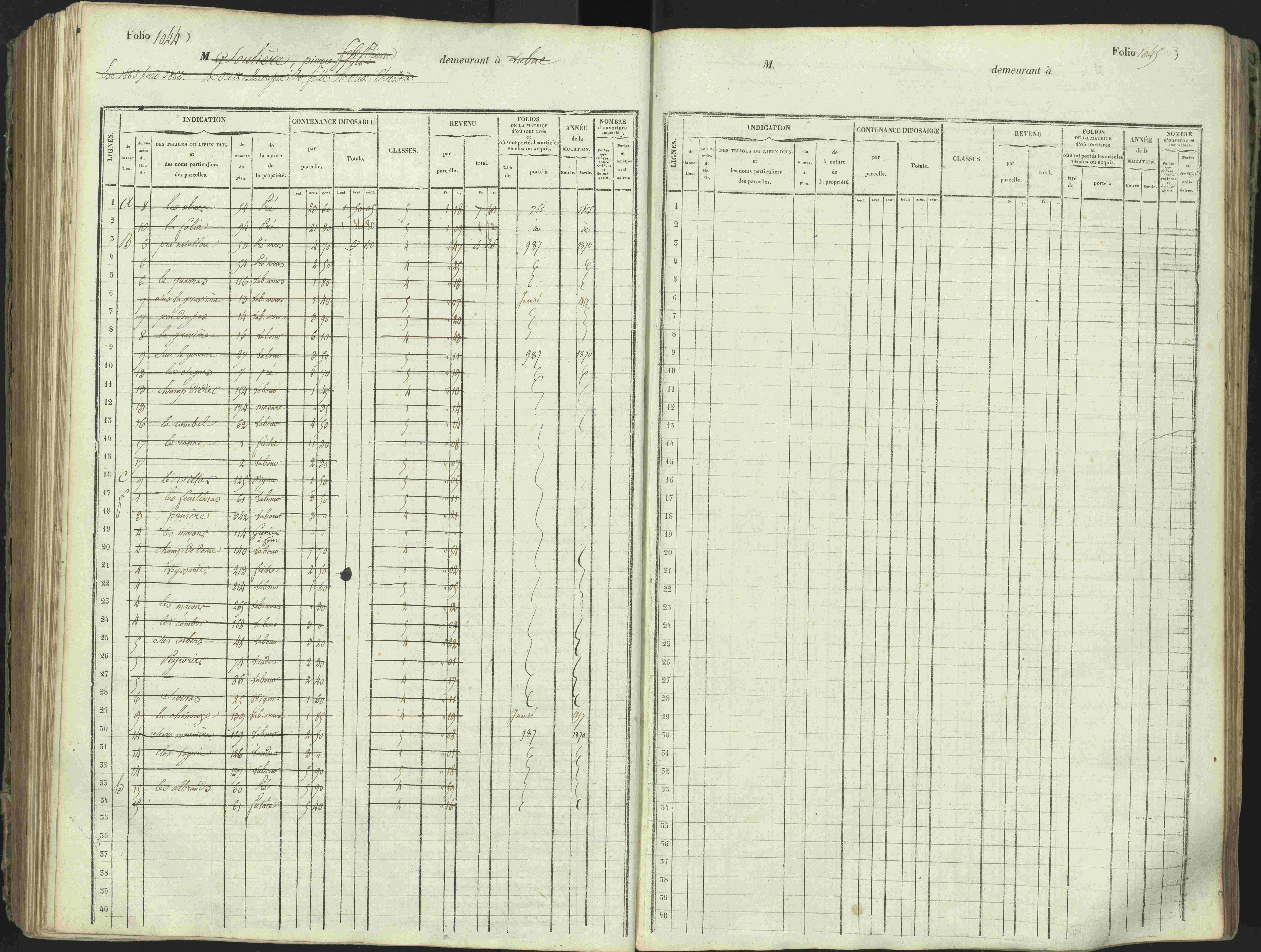 L'Argentière-la-Bessée - 3 P 146/1 - 3 P 146/1 - Matrice, folios 701-1420. 