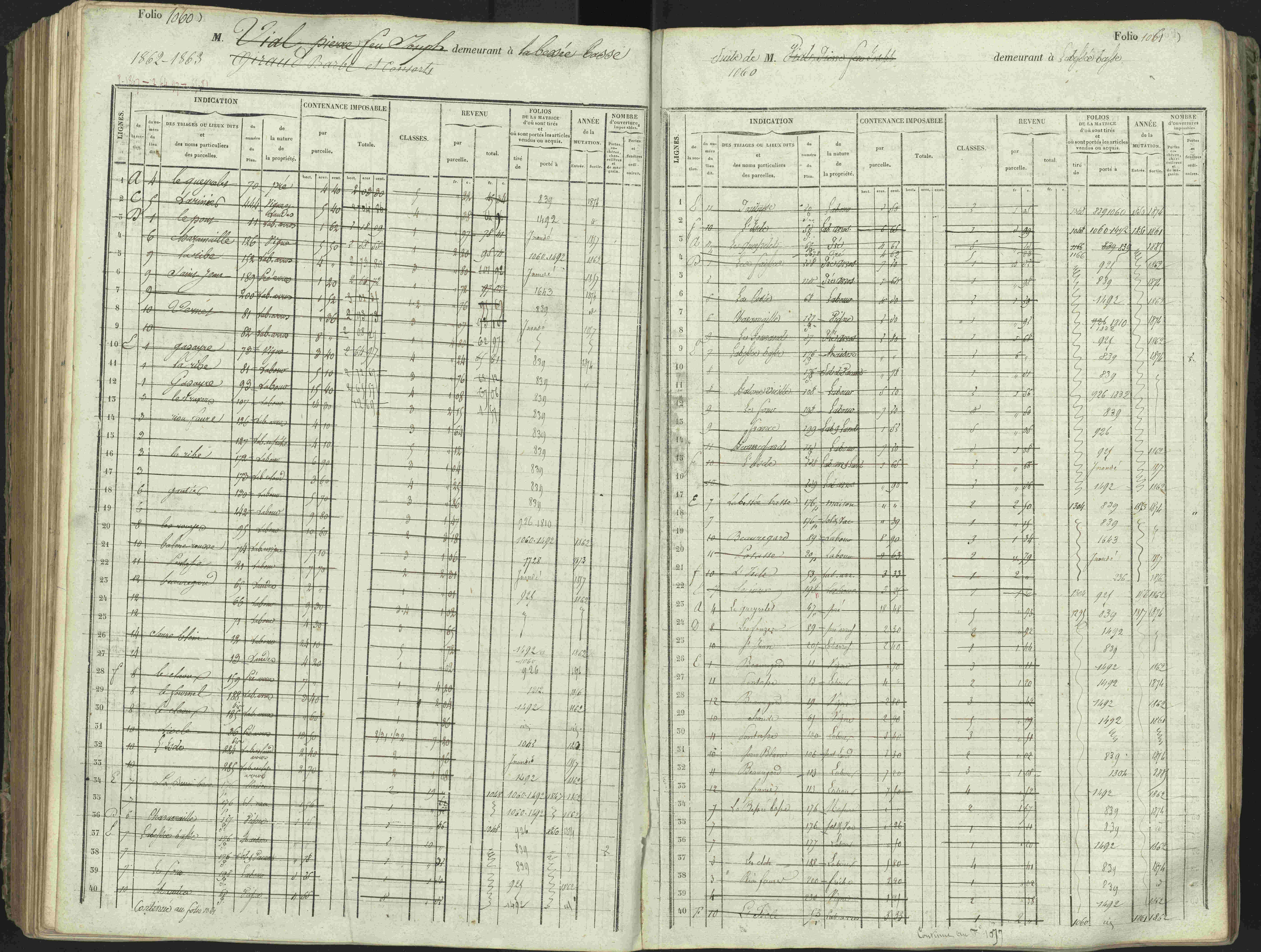 L'Argentière-la-Bessée - 3 P 146/1 - 3 P 146/1 - Matrice, folios 701-1420. 