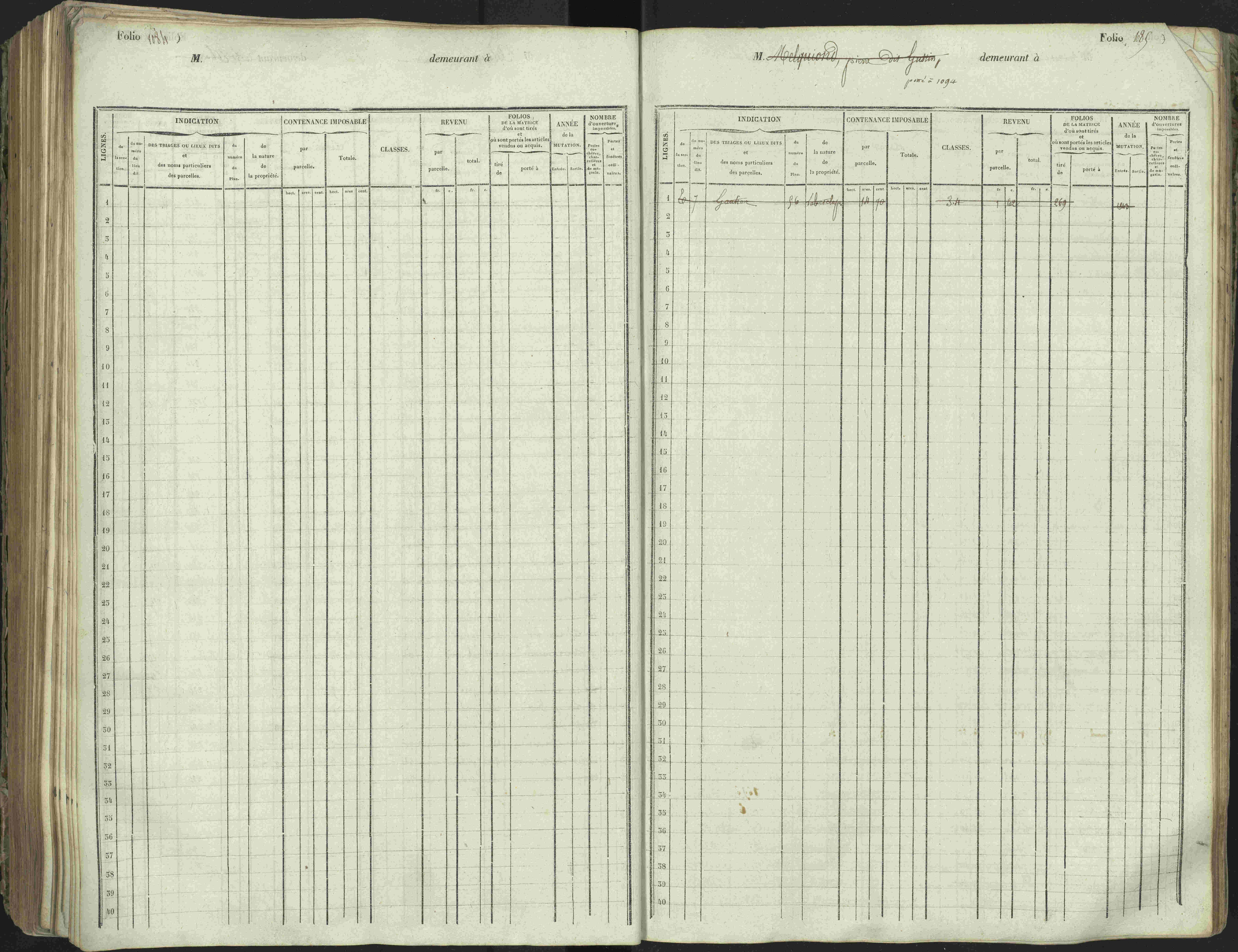 L'Argentière-la-Bessée - 3 P 146/1 - 3 P 146/1 - Matrice, folios 701-1420. 