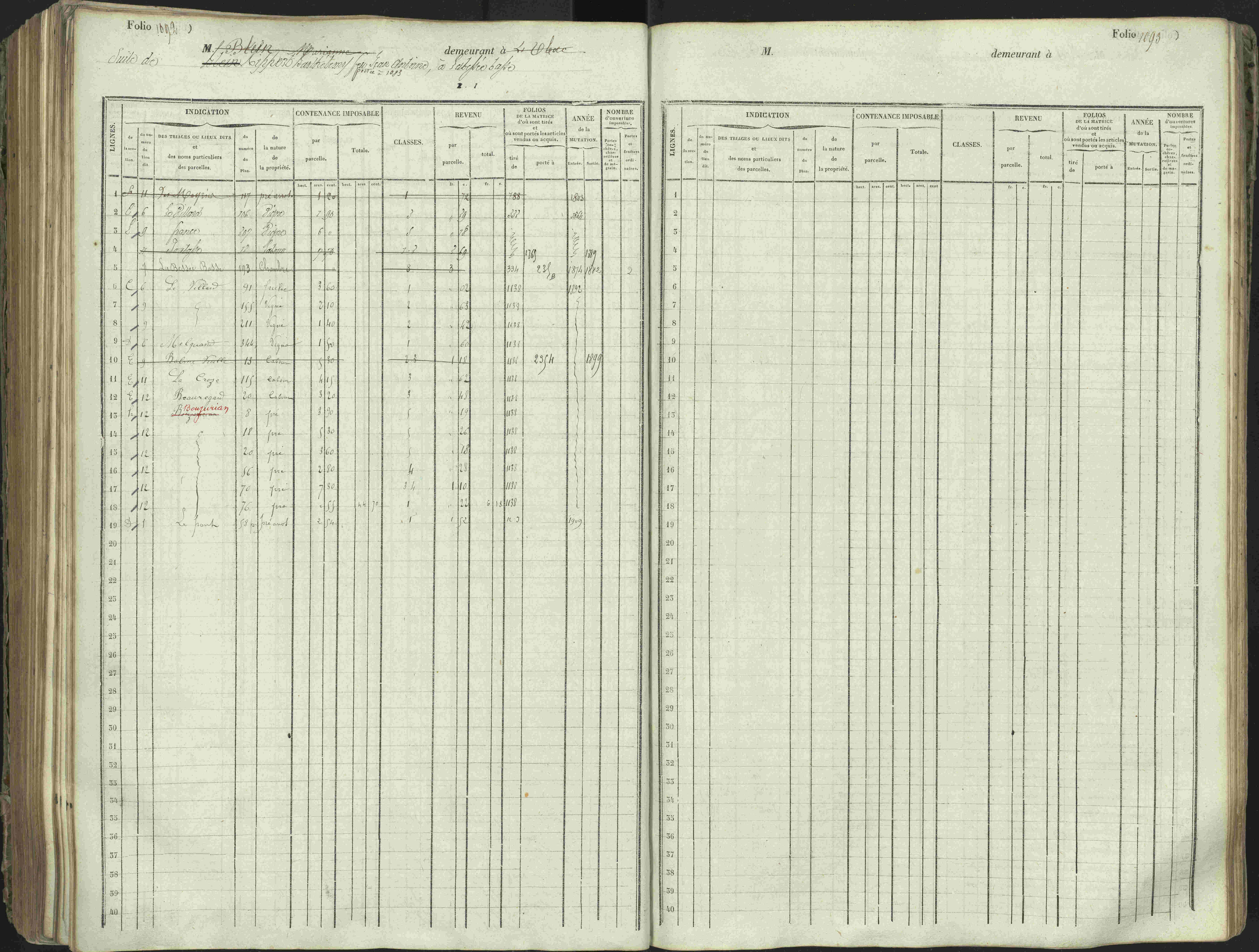 L'Argentière-la-Bessée - 3 P 146/1 - 3 P 146/1 - Matrice, folios 701-1420. 