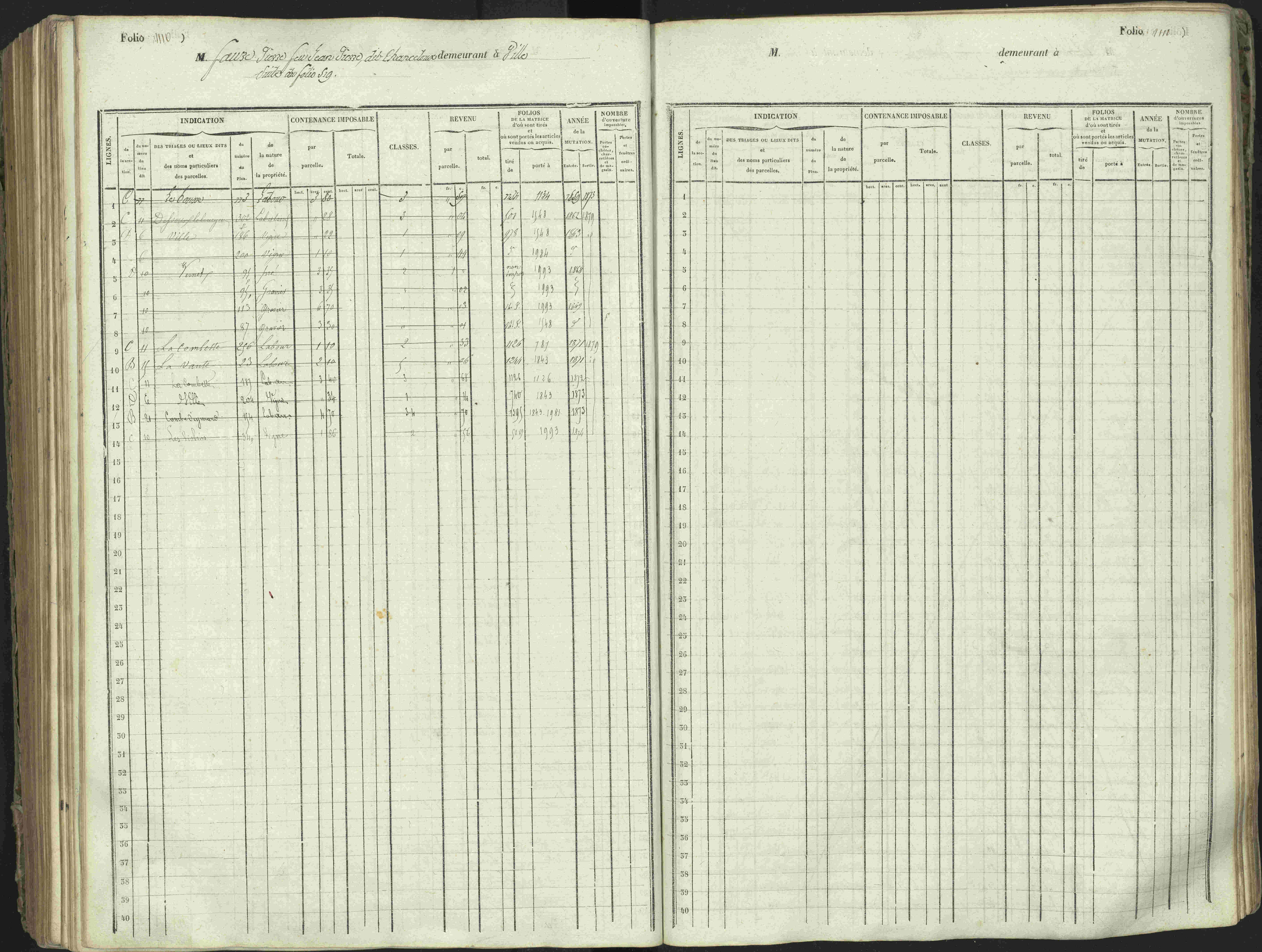 L'Argentière-la-Bessée - 3 P 146/1 - 3 P 146/1 - Matrice, folios 701-1420. 