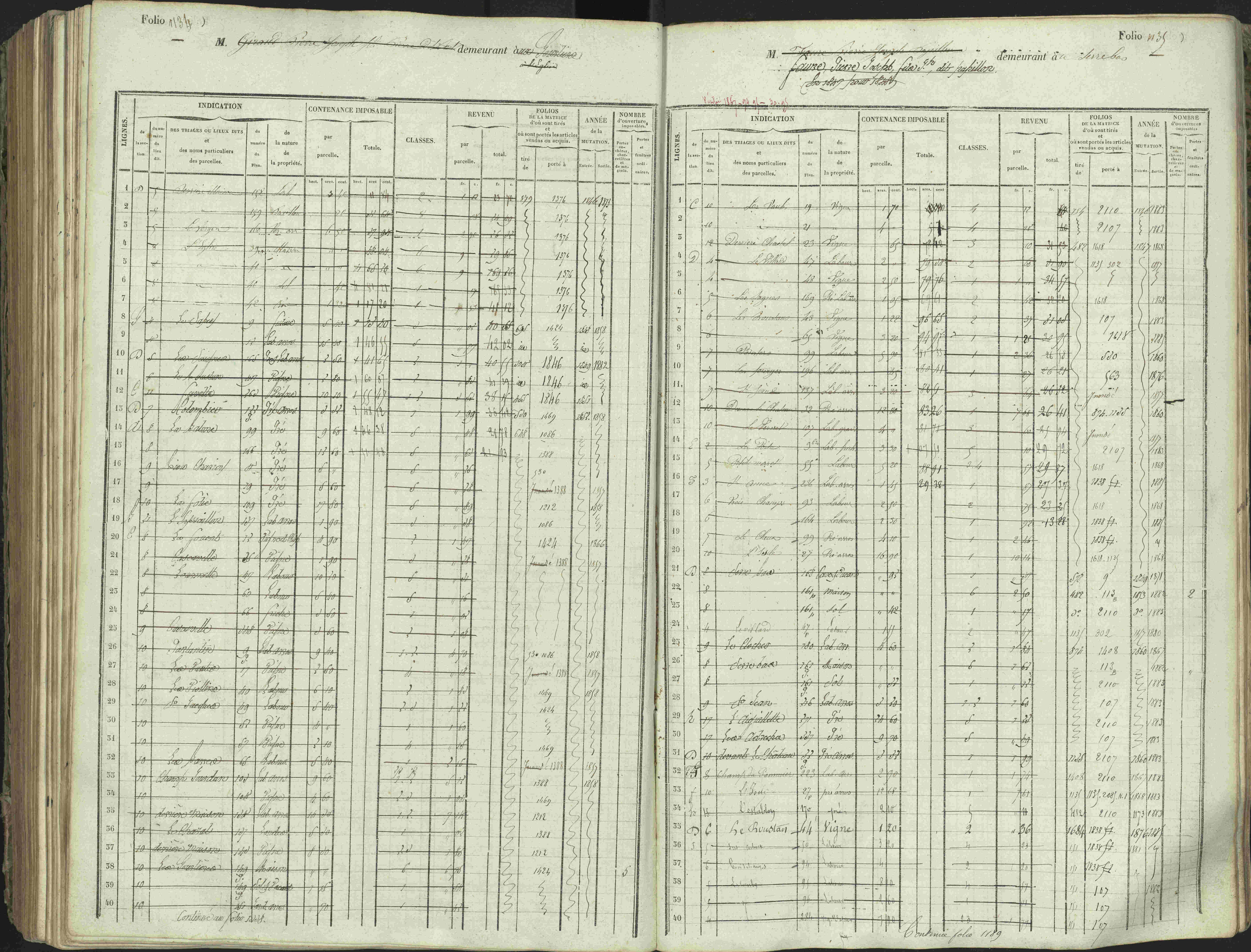 L'Argentière-la-Bessée - 3 P 146/1 - 3 P 146/1 - Matrice, folios 701-1420. 
