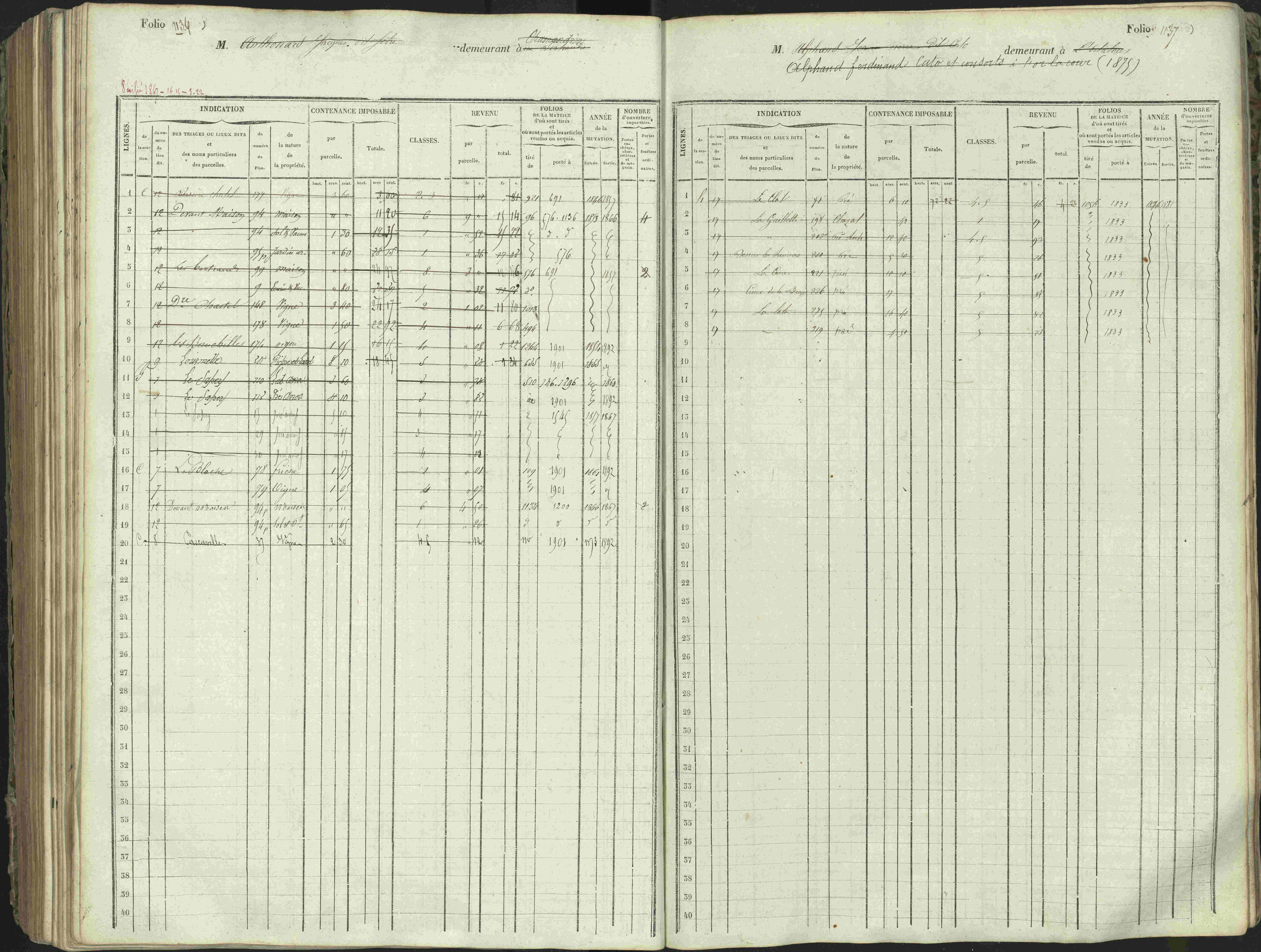 L'Argentière-la-Bessée - 3 P 146/1 - 3 P 146/1 - Matrice, folios 701-1420. 