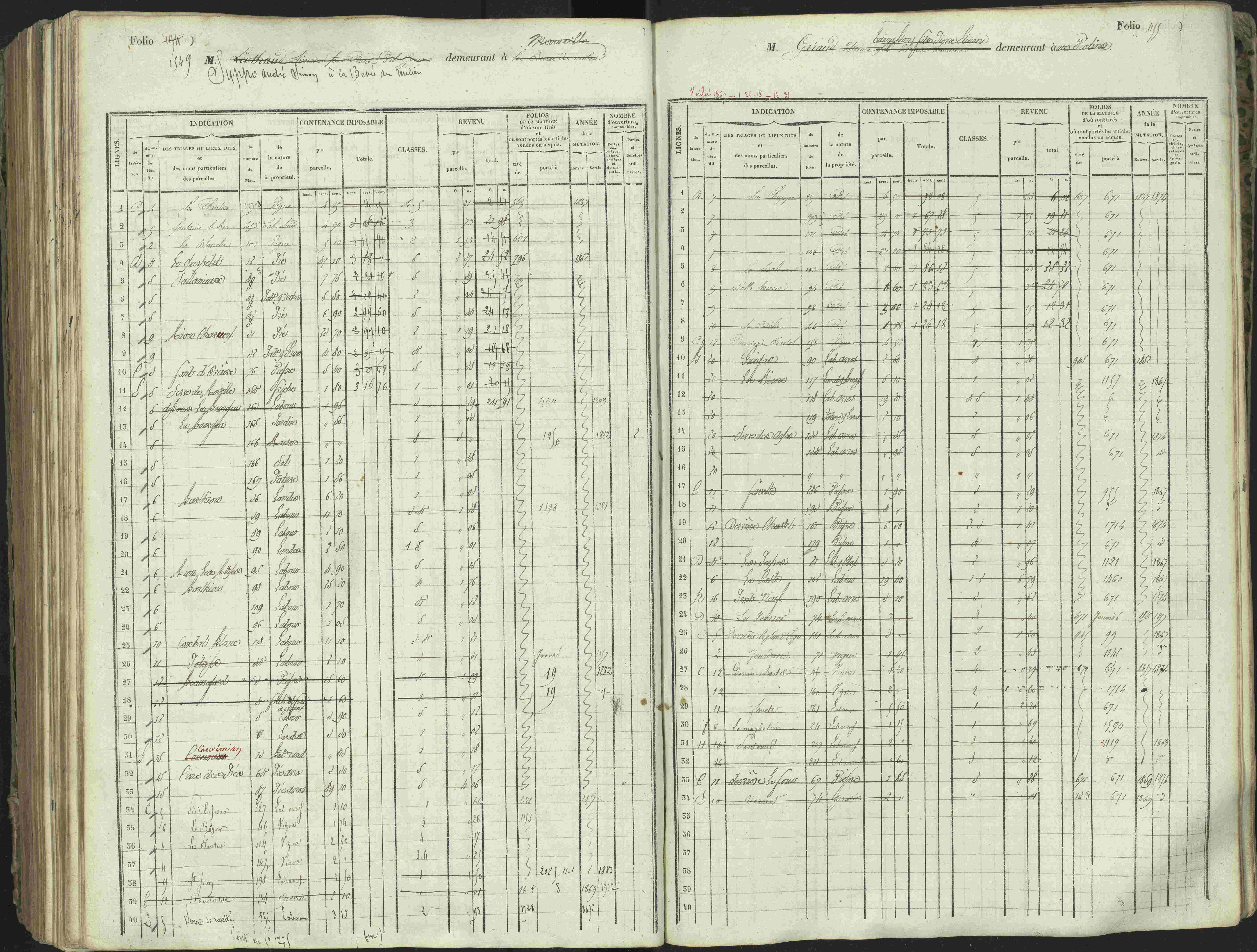 L'Argentière-la-Bessée - 3 P 146/1 - 3 P 146/1 - Matrice, folios 701-1420. 