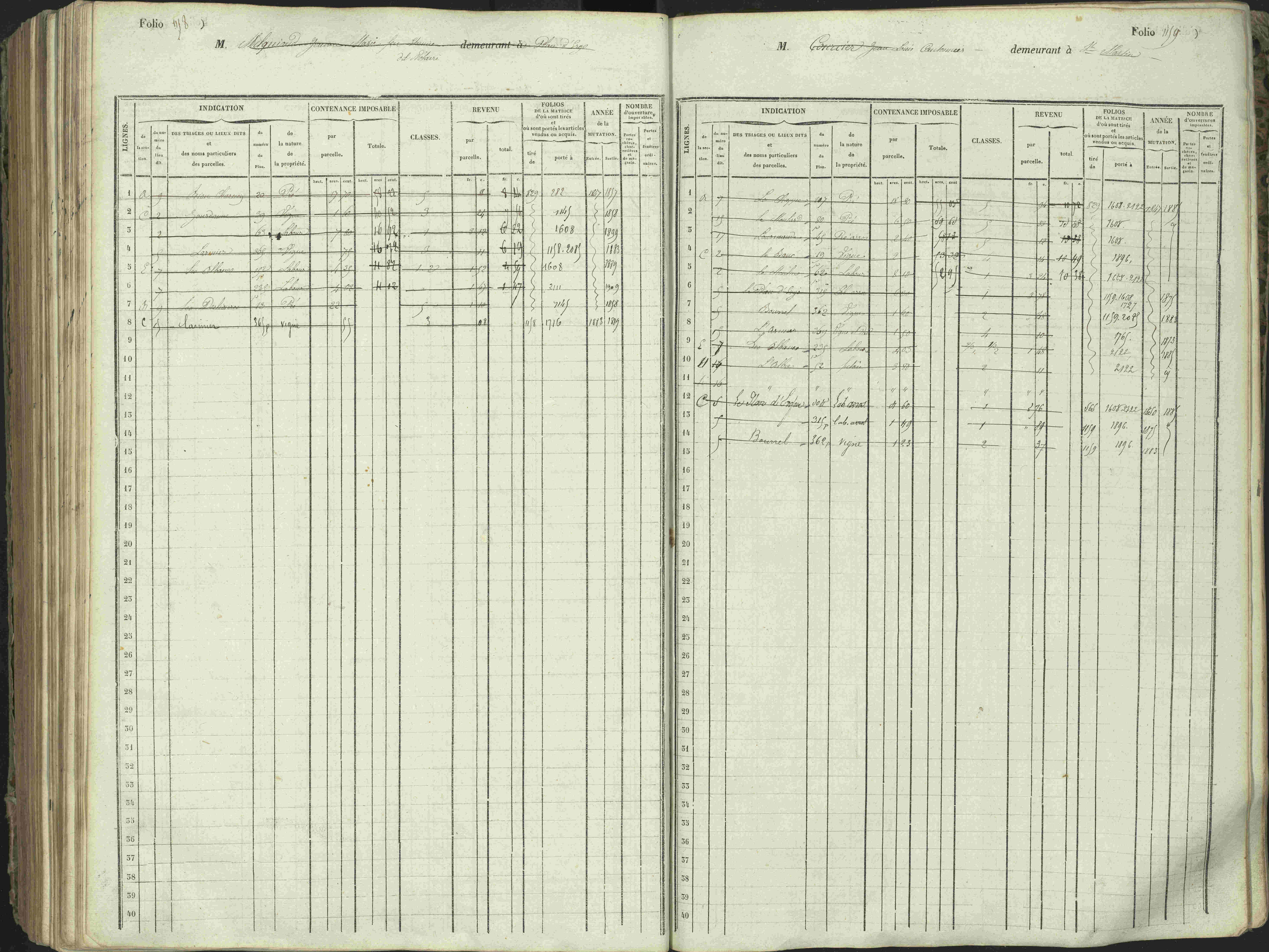 L'Argentière-la-Bessée - 3 P 146/1 - 3 P 146/1 - Matrice, folios 701-1420. 