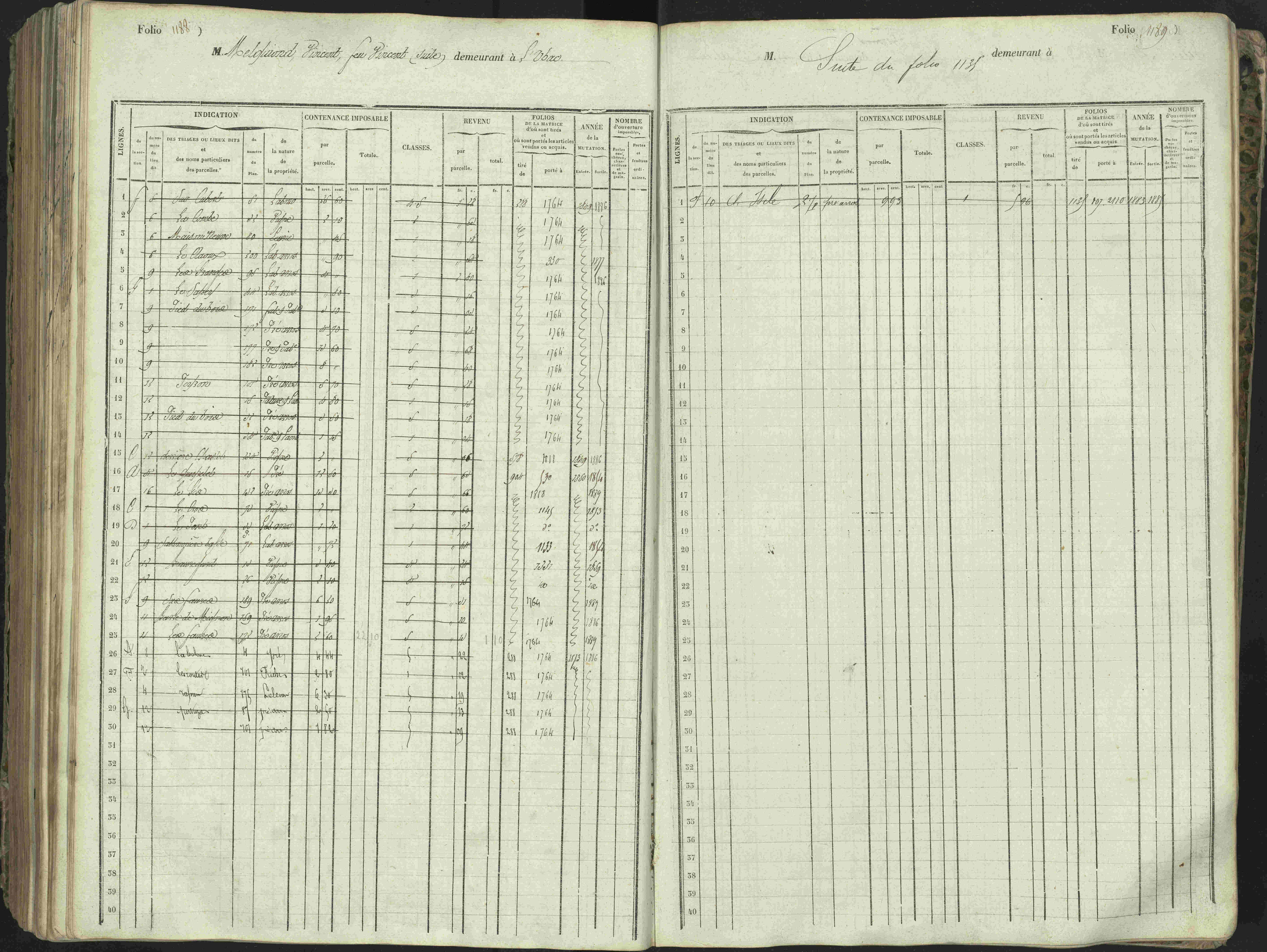 L'Argentière-la-Bessée - 3 P 146/1 - 3 P 146/1 - Matrice, folios 701-1420. 