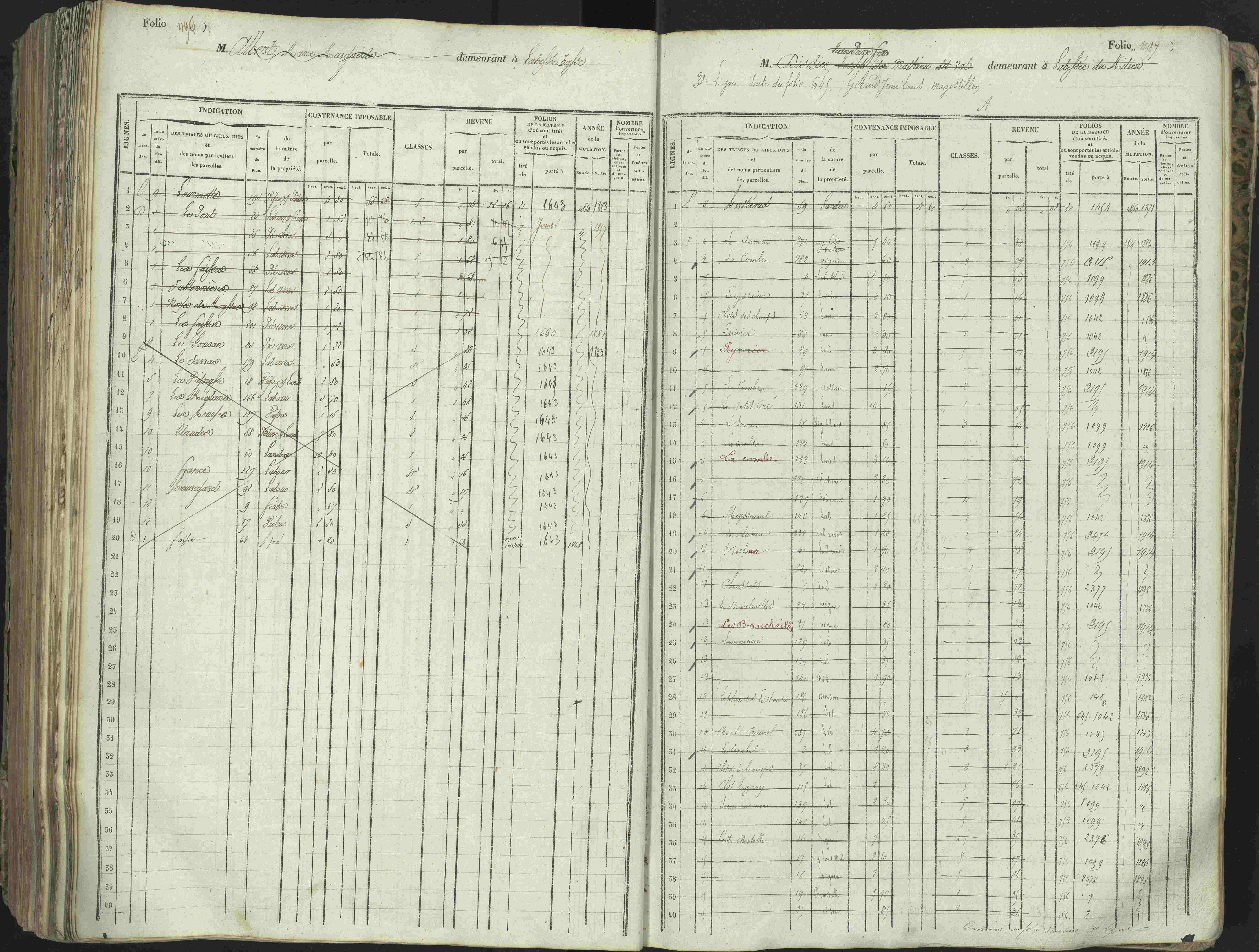 L'Argentière-la-Bessée - 3 P 146/1 - 3 P 146/1 - Matrice, folios 701-1420. 