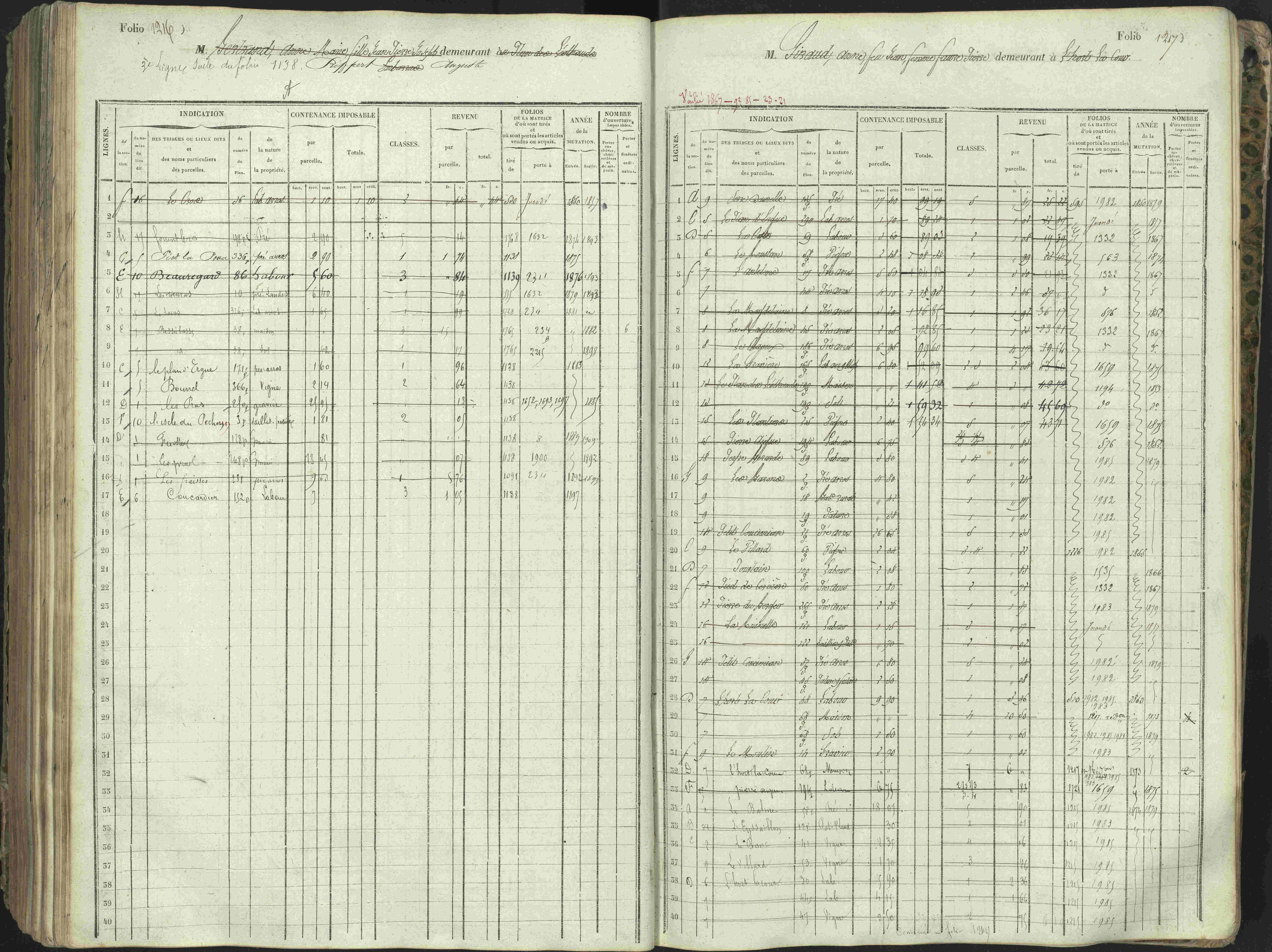 L'Argentière-la-Bessée - 3 P 146/1 - 3 P 146/1 - Matrice, folios 701-1420. 