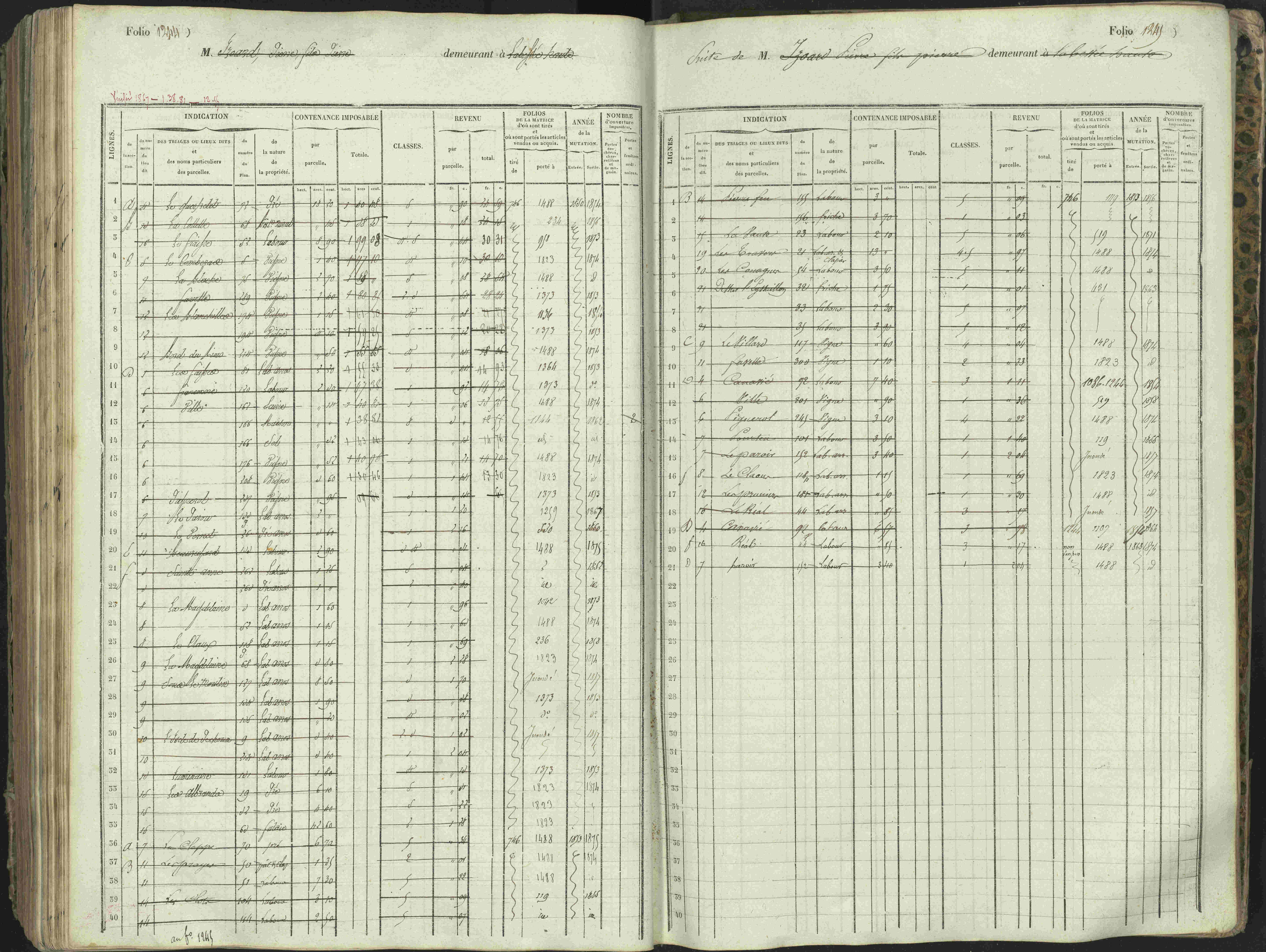 L'Argentière-la-Bessée - 3 P 146/1 - 3 P 146/1 - Matrice, folios 701-1420. 