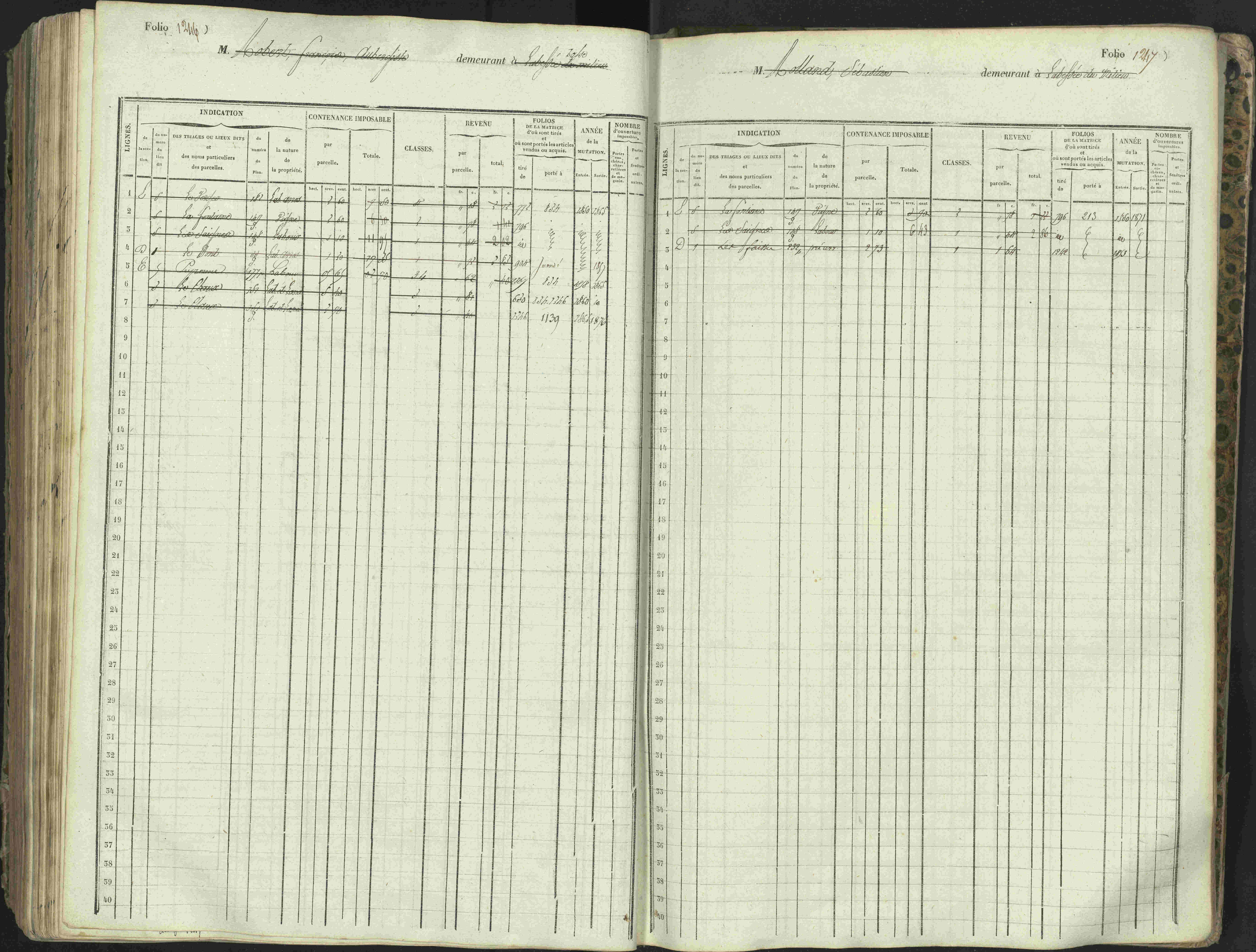 L'Argentière-la-Bessée - 3 P 146/1 - 3 P 146/1 - Matrice, folios 701-1420. 