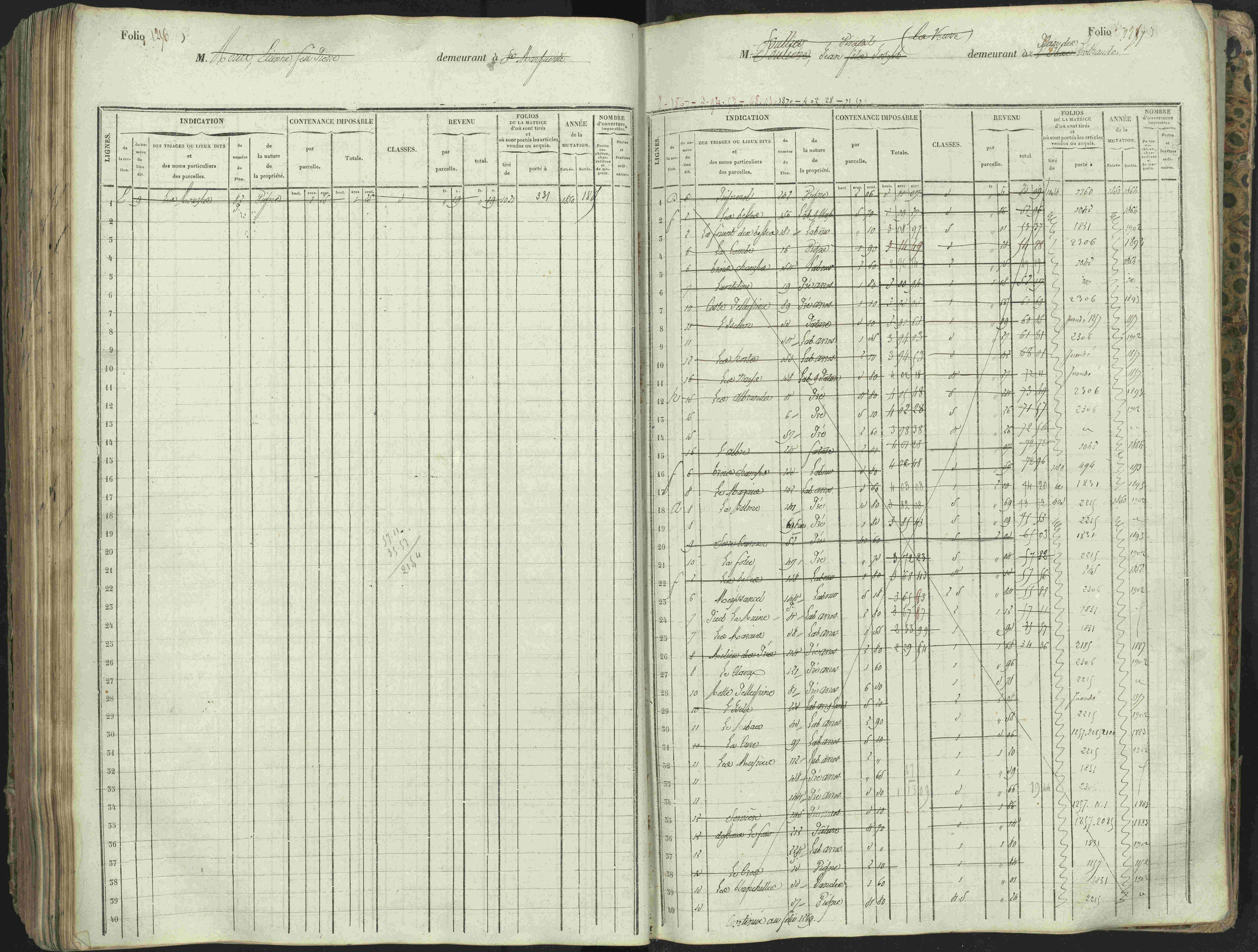 L'Argentière-la-Bessée - 3 P 146/1 - 3 P 146/1 - Matrice, folios 701-1420. 