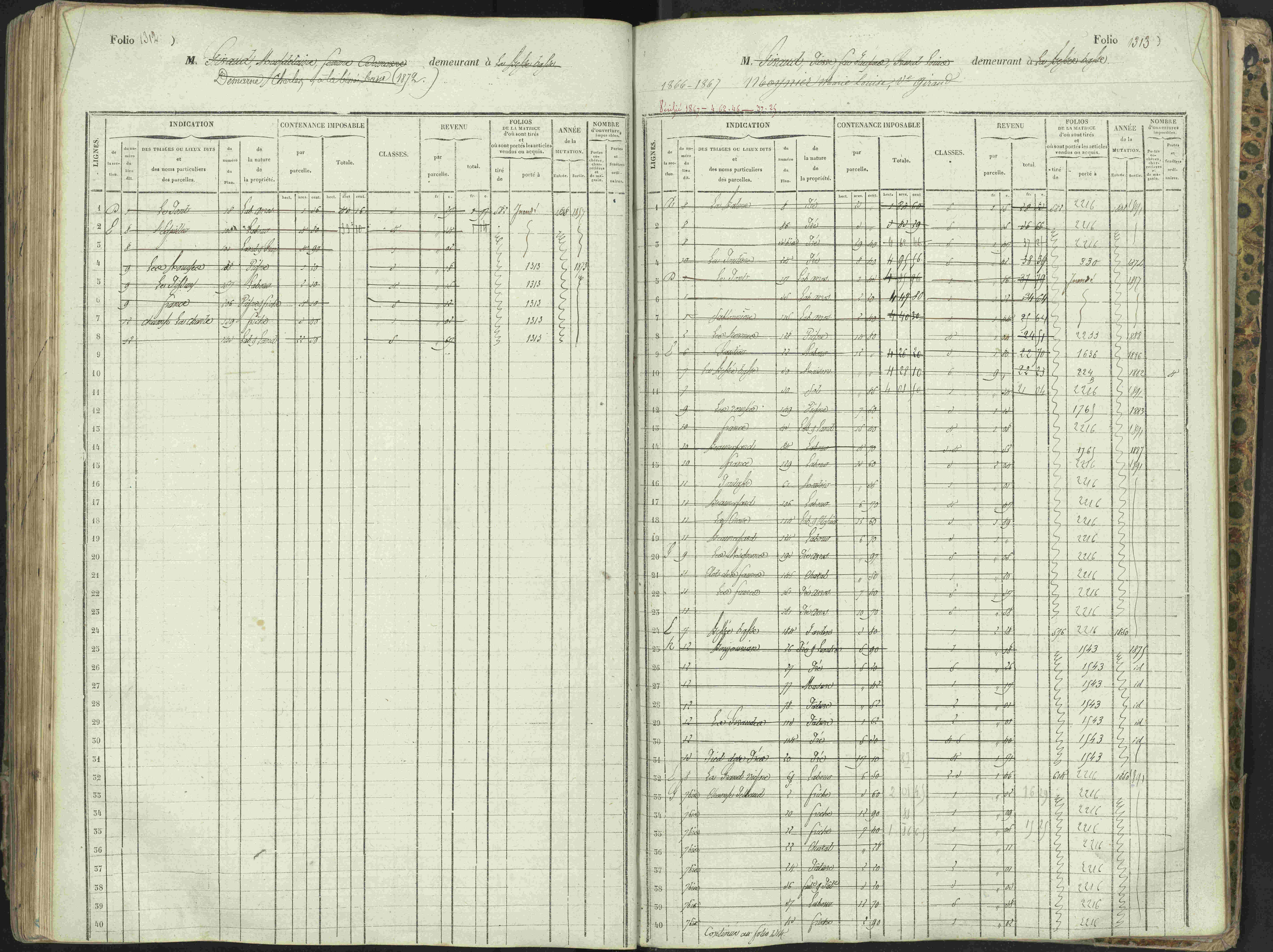 L'Argentière-la-Bessée - 3 P 146/1 - 3 P 146/1 - Matrice, folios 701-1420. 