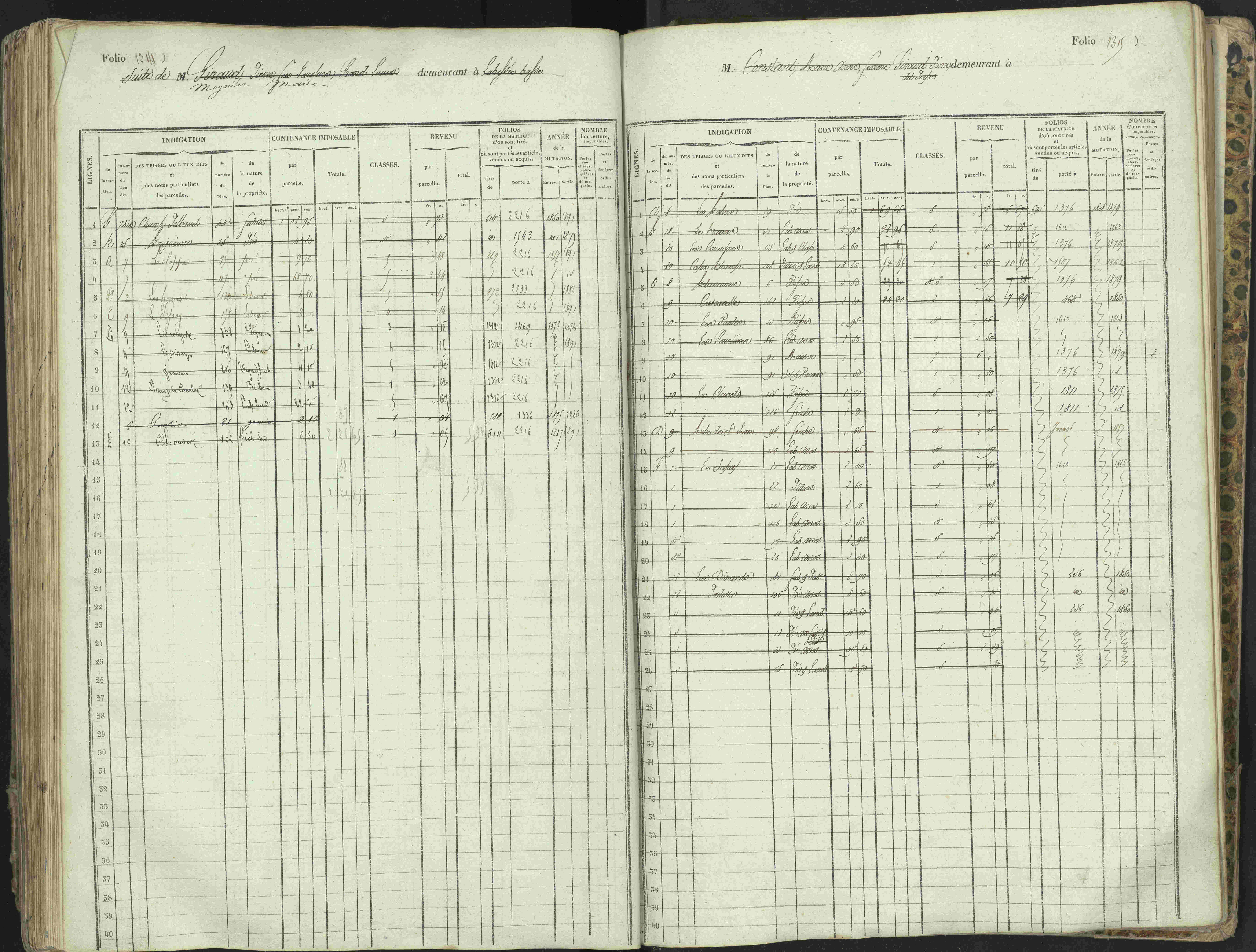 L'Argentière-la-Bessée - 3 P 146/1 - 3 P 146/1 - Matrice, folios 701-1420. 