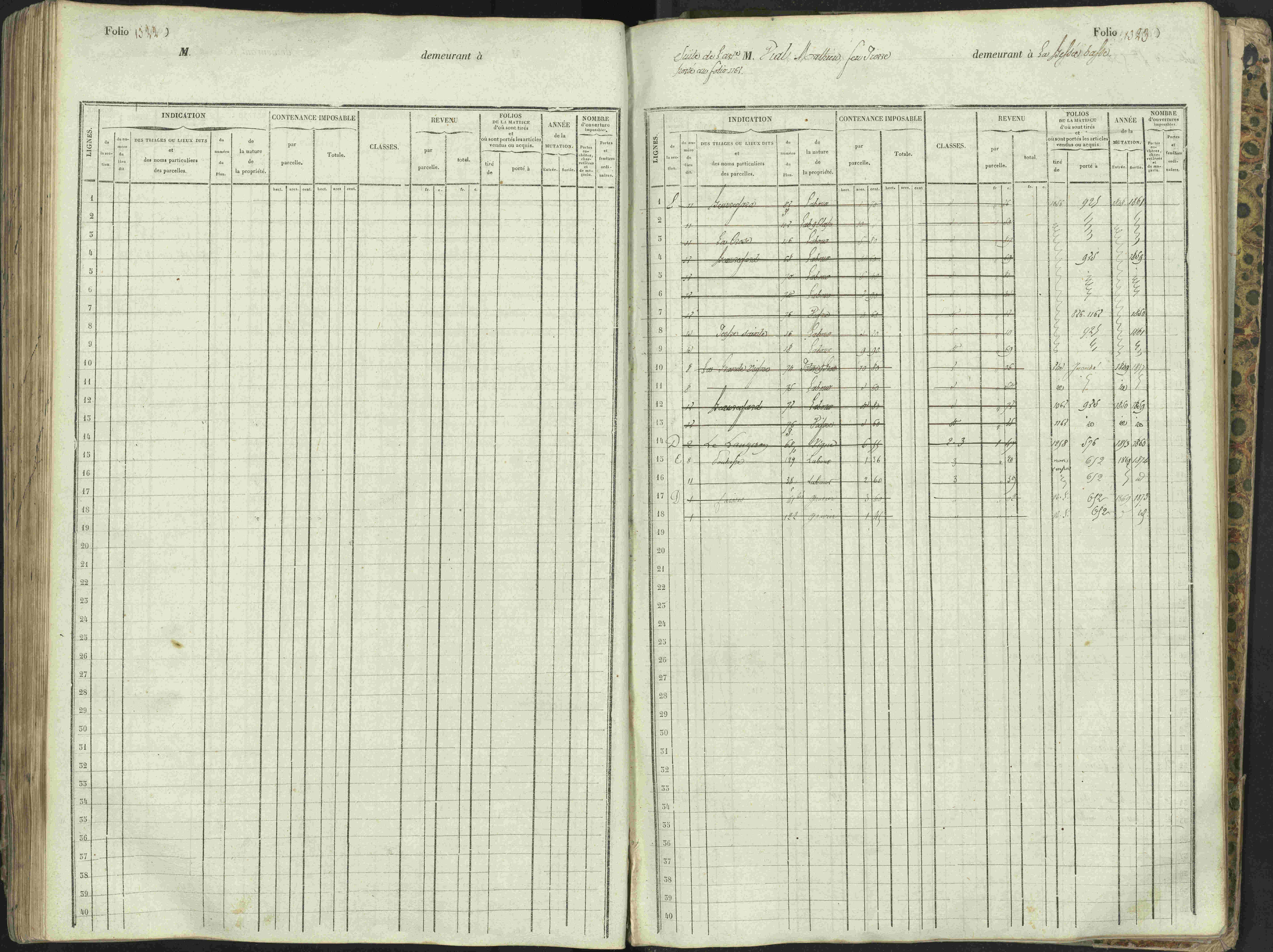 L'Argentière-la-Bessée - 3 P 146/1 - 3 P 146/1 - Matrice, folios 701-1420. 