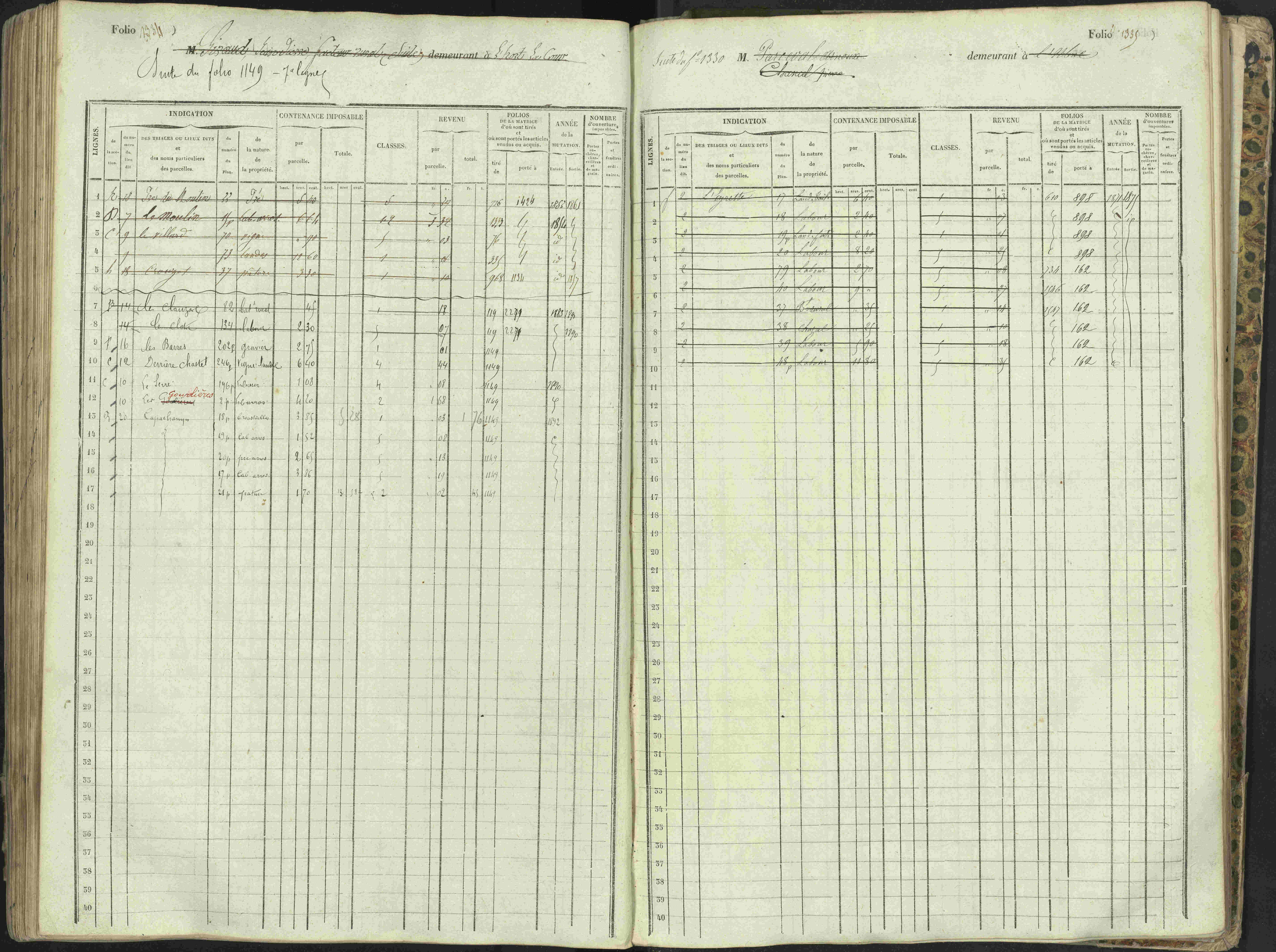 L'Argentière-la-Bessée - 3 P 146/1 - 3 P 146/1 - Matrice, folios 701-1420. 