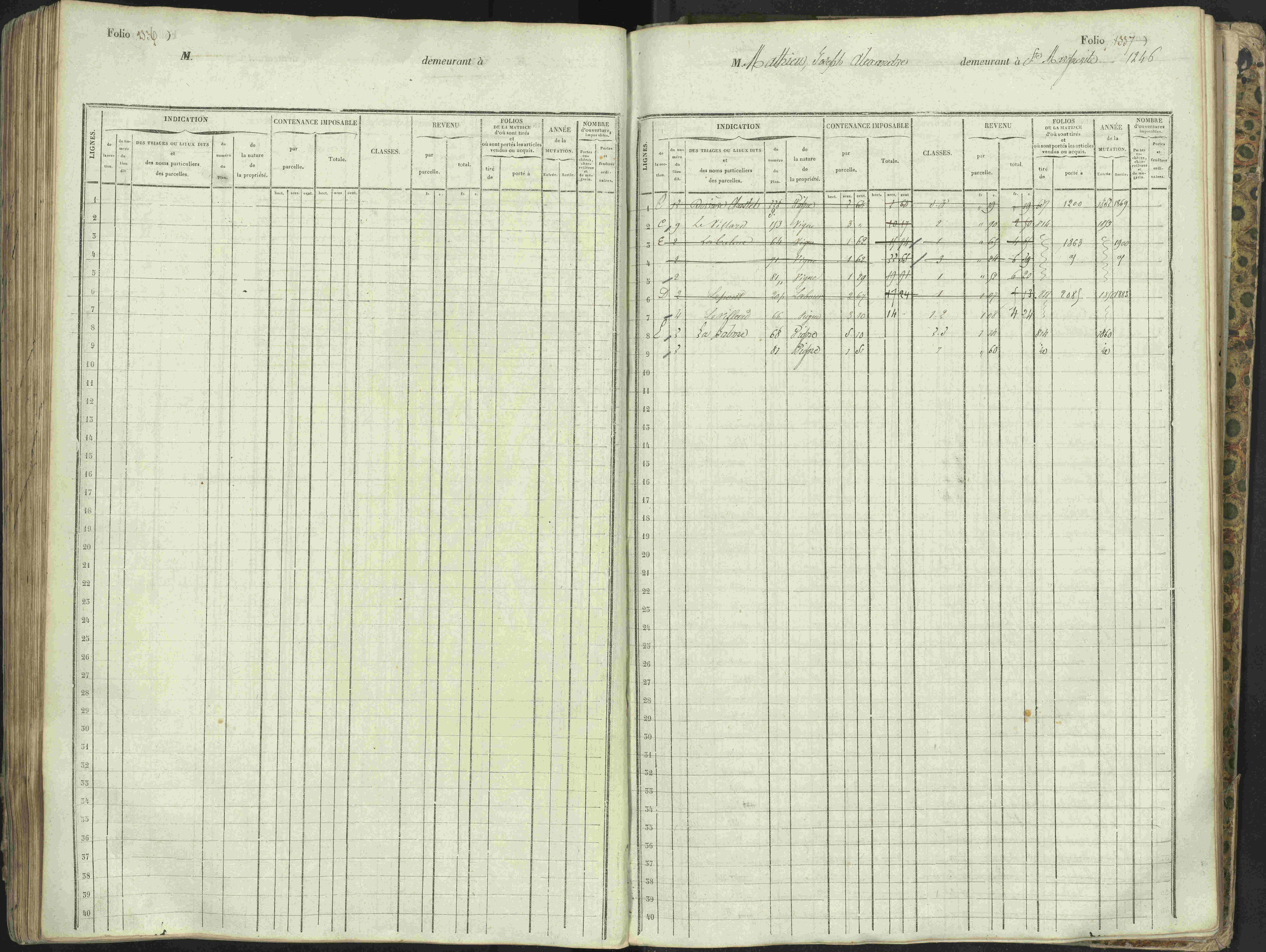 L'Argentière-la-Bessée - 3 P 146/1 - 3 P 146/1 - Matrice, folios 701-1420. 