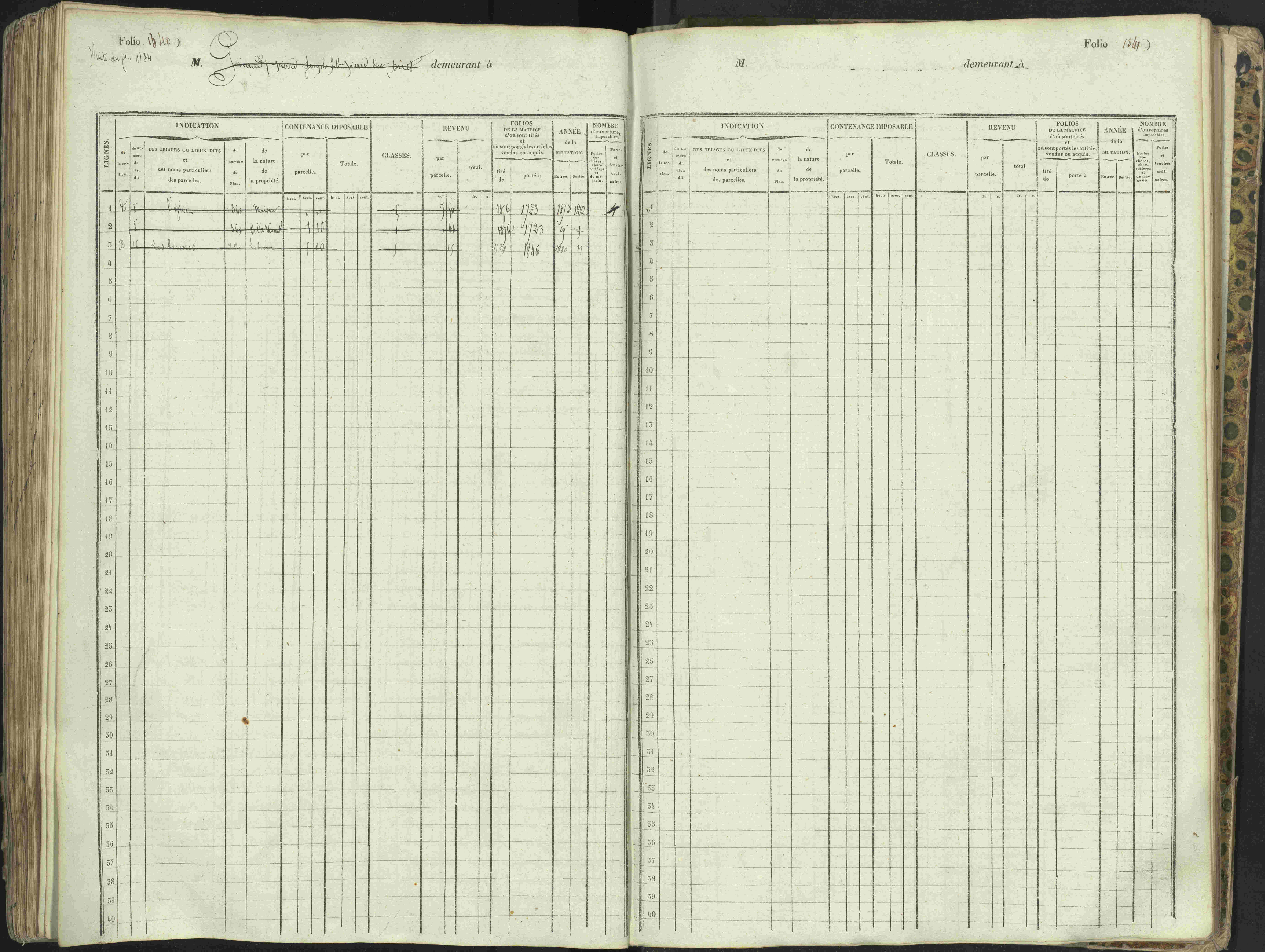 L'Argentière-la-Bessée - 3 P 146/1 - 3 P 146/1 - Matrice, folios 701-1420. 