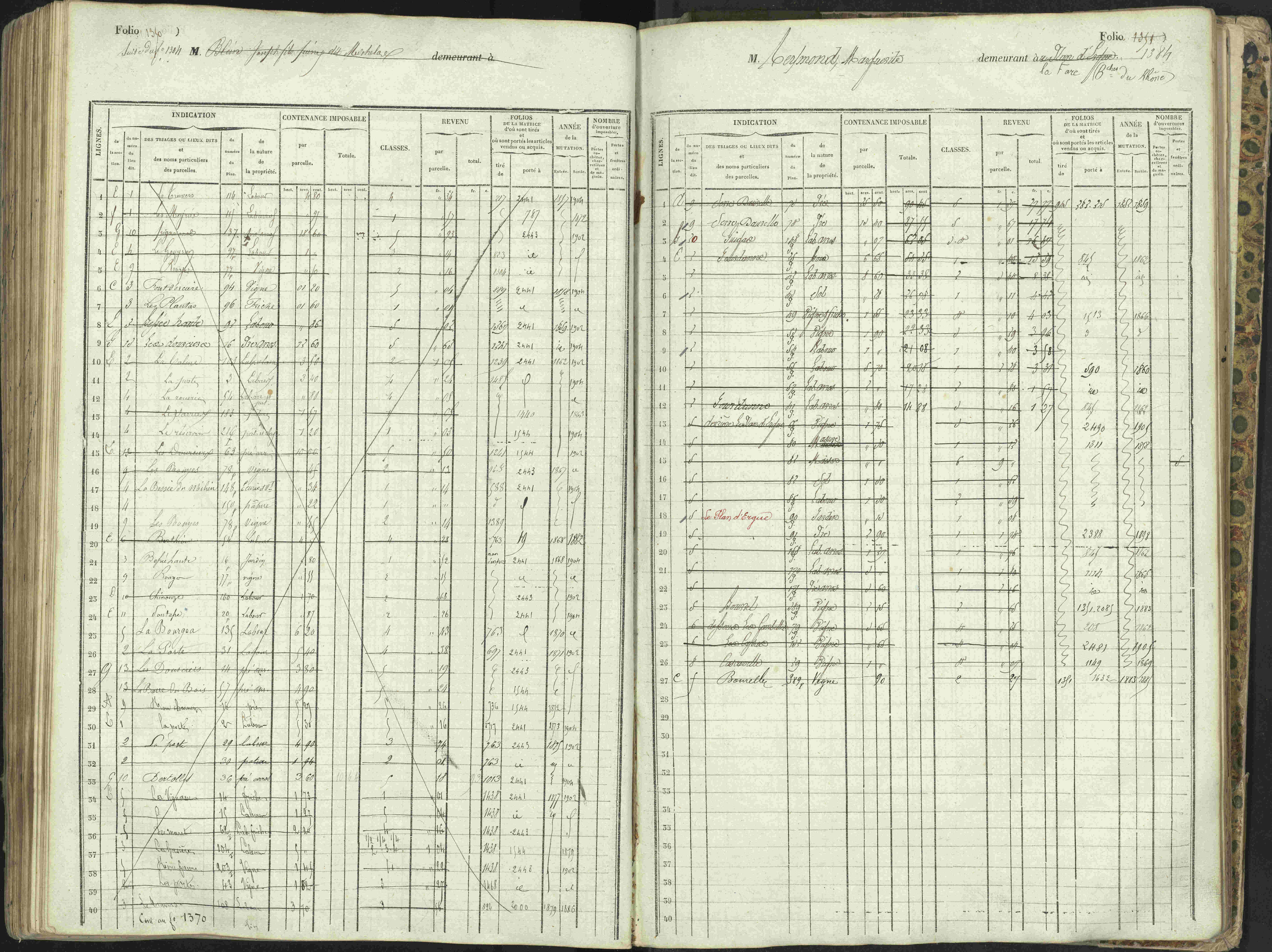 L'Argentière-la-Bessée - 3 P 146/1 - 3 P 146/1 - Matrice, folios 701-1420. 