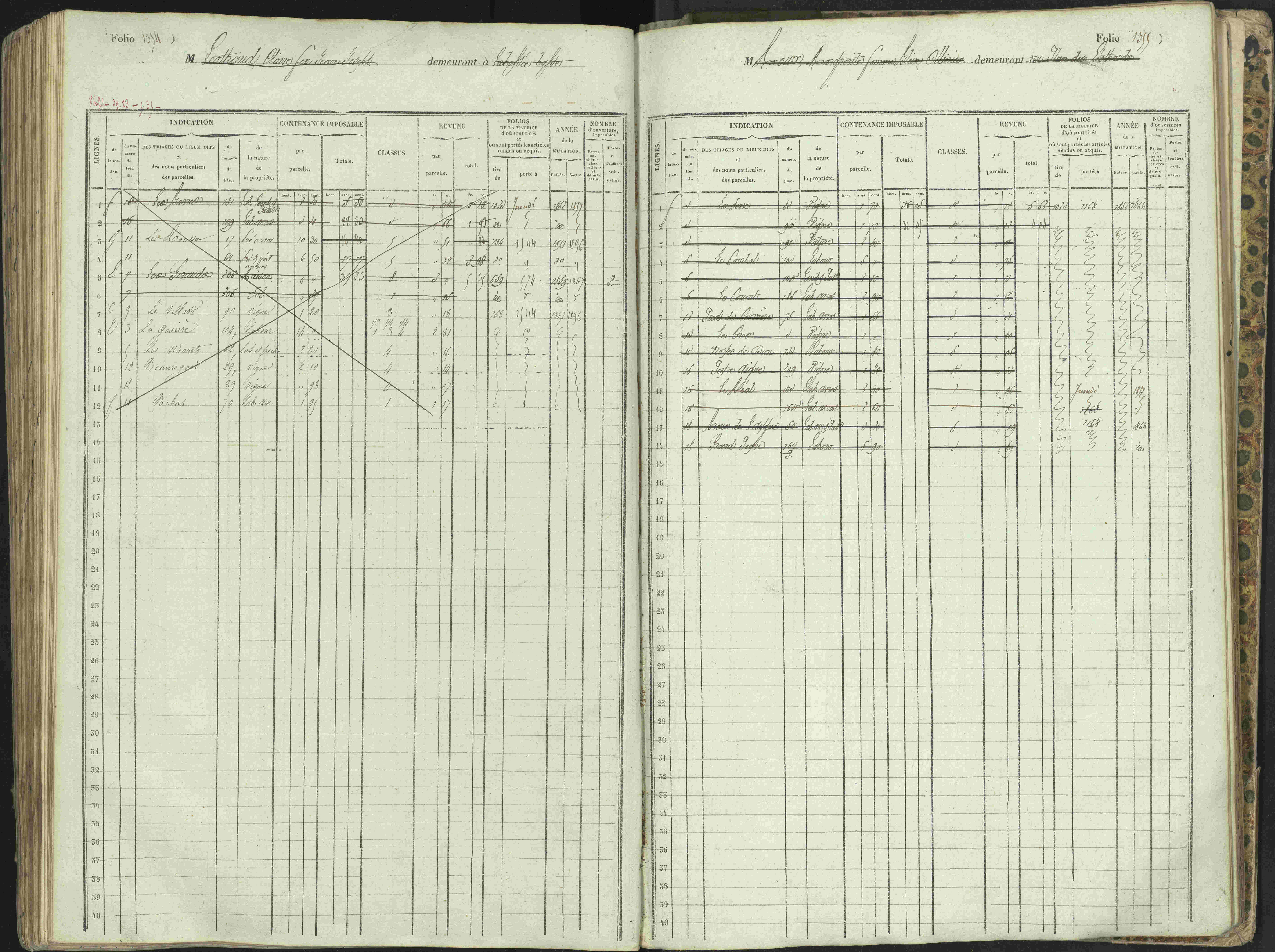 L'Argentière-la-Bessée - 3 P 146/1 - 3 P 146/1 - Matrice, folios 701-1420. 
