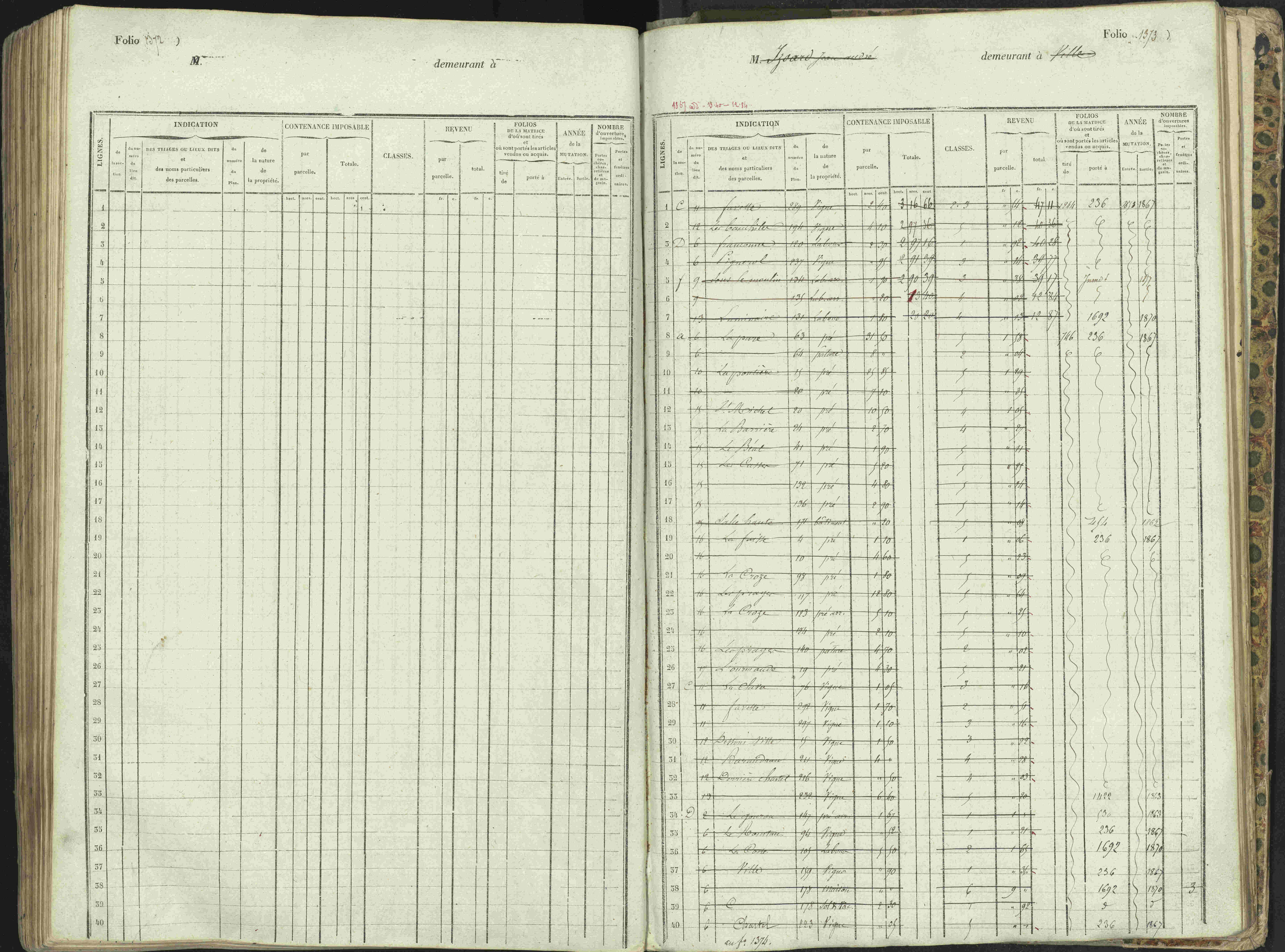 L'Argentière-la-Bessée - 3 P 146/1 - 3 P 146/1 - Matrice, folios 701-1420. 