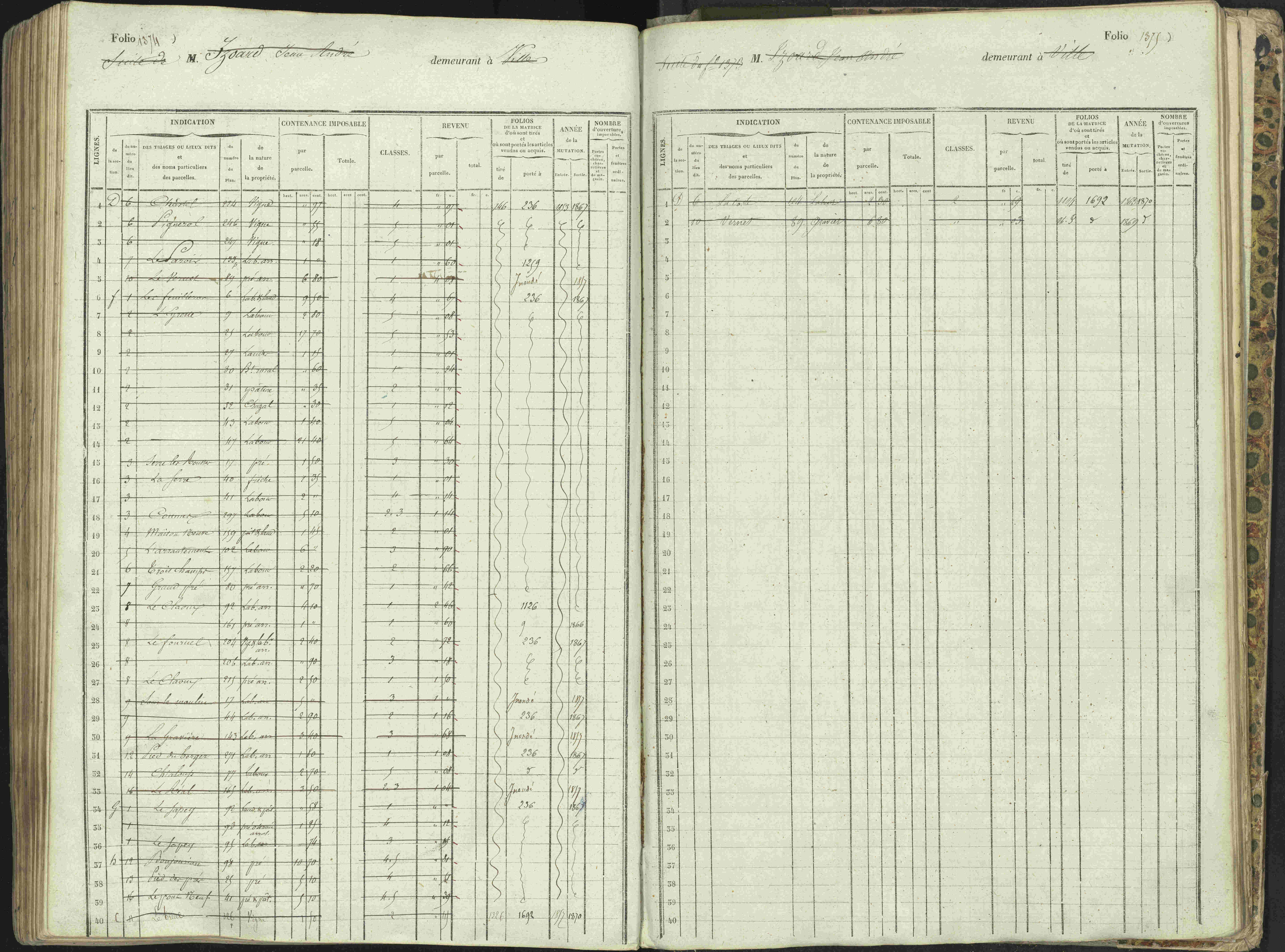 L'Argentière-la-Bessée - 3 P 146/1 - 3 P 146/1 - Matrice, folios 701-1420. 
