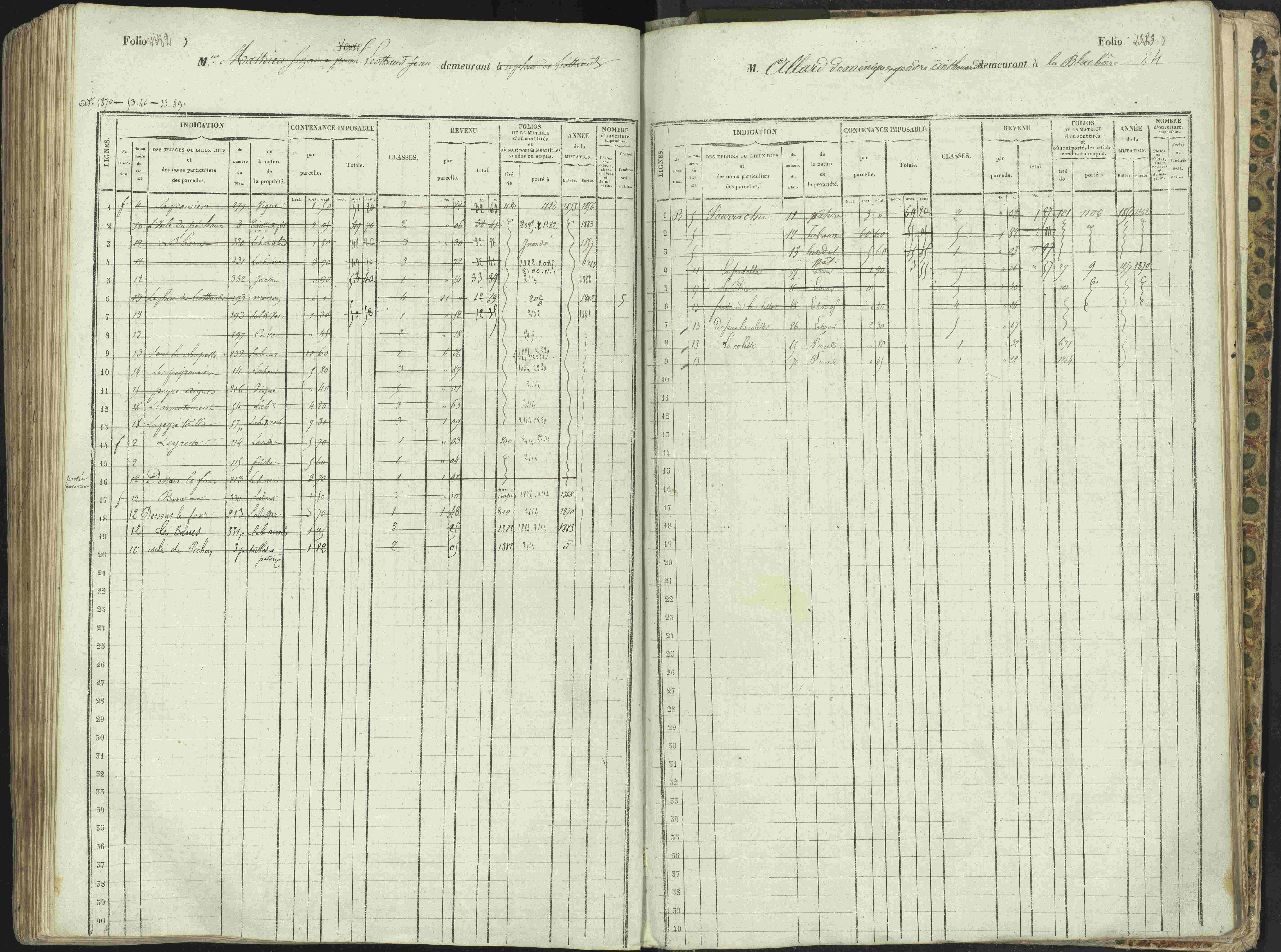 L'Argentière-la-Bessée - 3 P 146/1 - 3 P 146/1 - Matrice, folios 701-1420. 