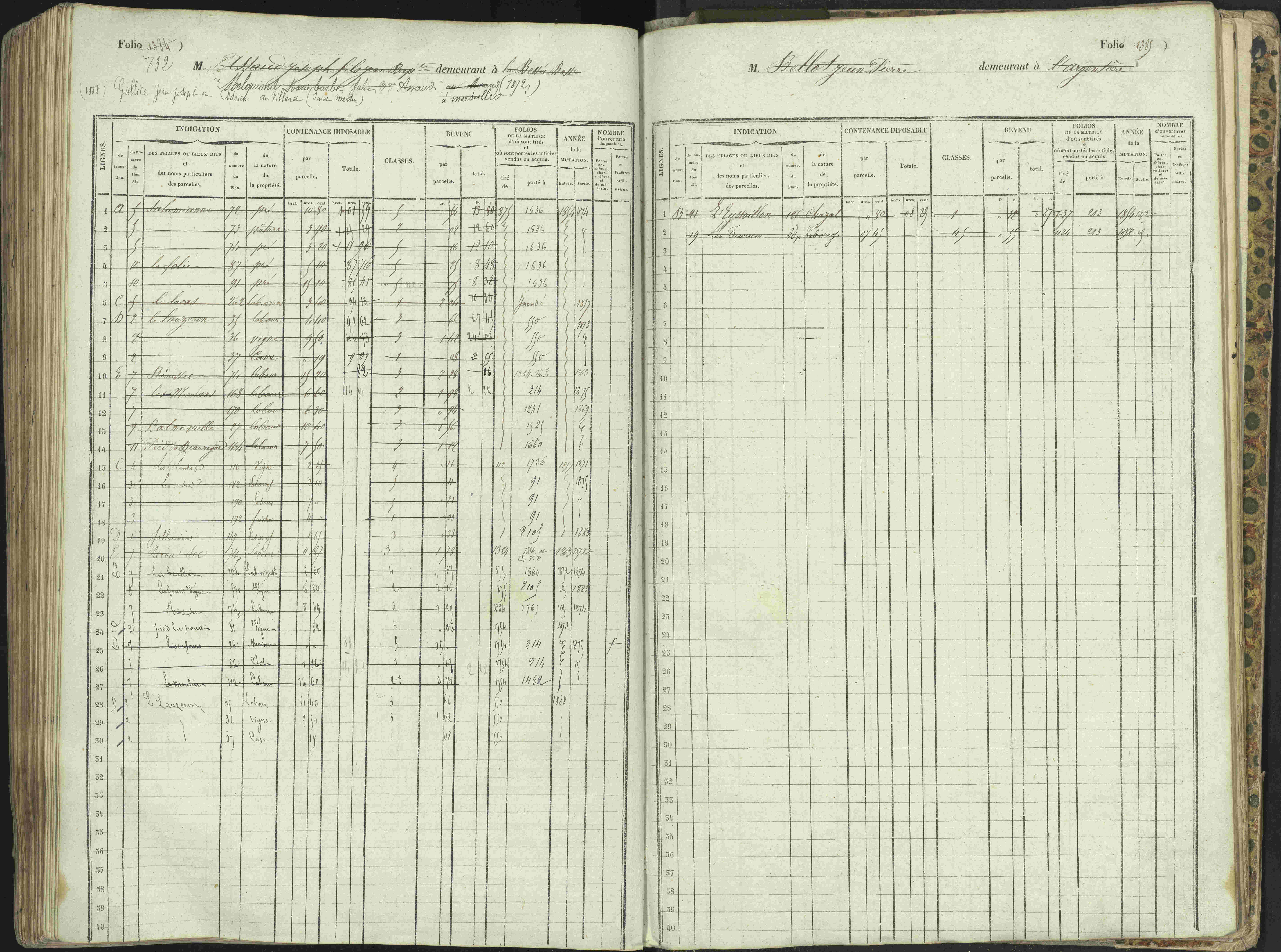 L'Argentière-la-Bessée - 3 P 146/1 - 3 P 146/1 - Matrice, folios 701-1420. 