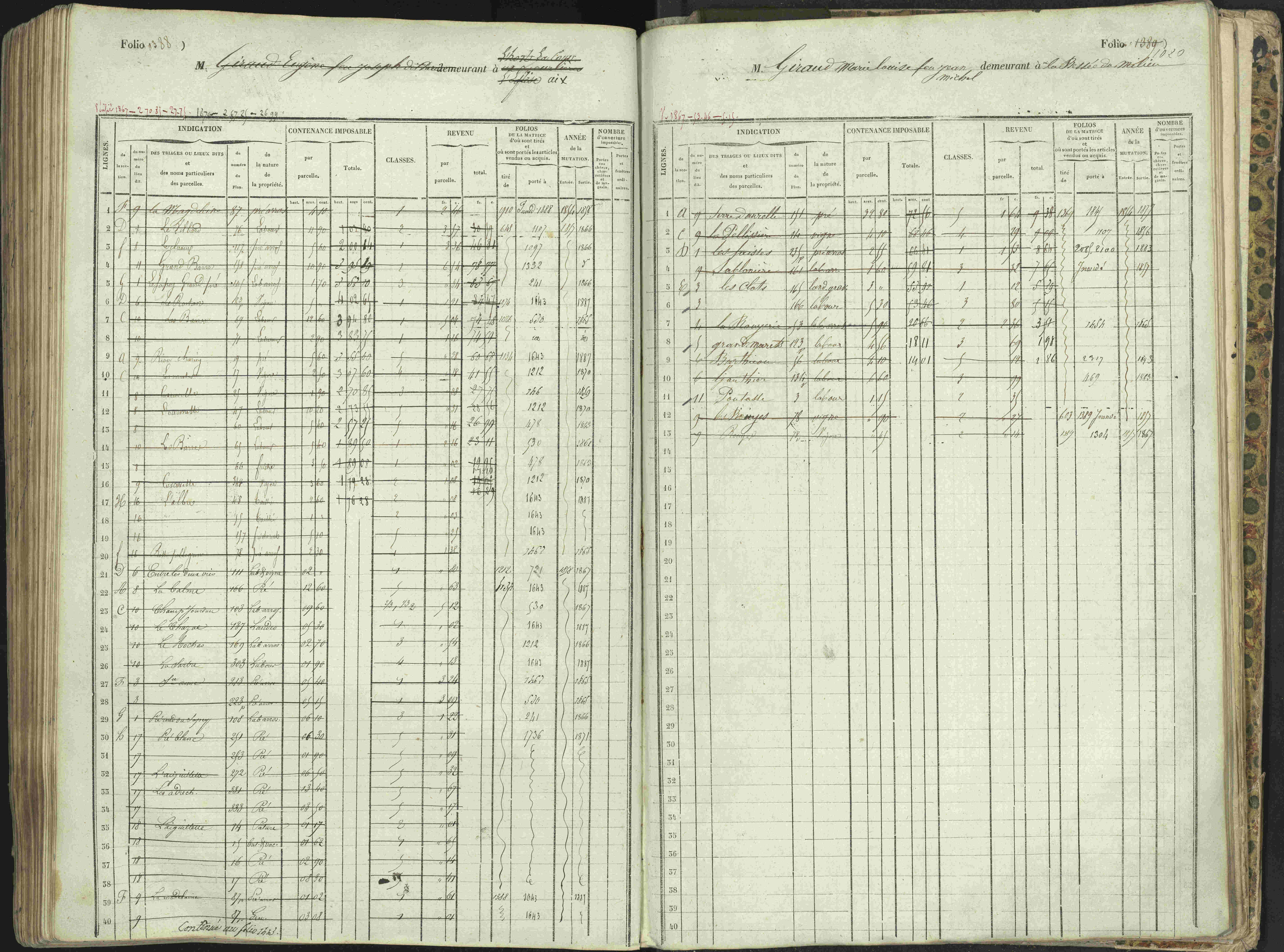 L'Argentière-la-Bessée - 3 P 146/1 - 3 P 146/1 - Matrice, folios 701-1420. 