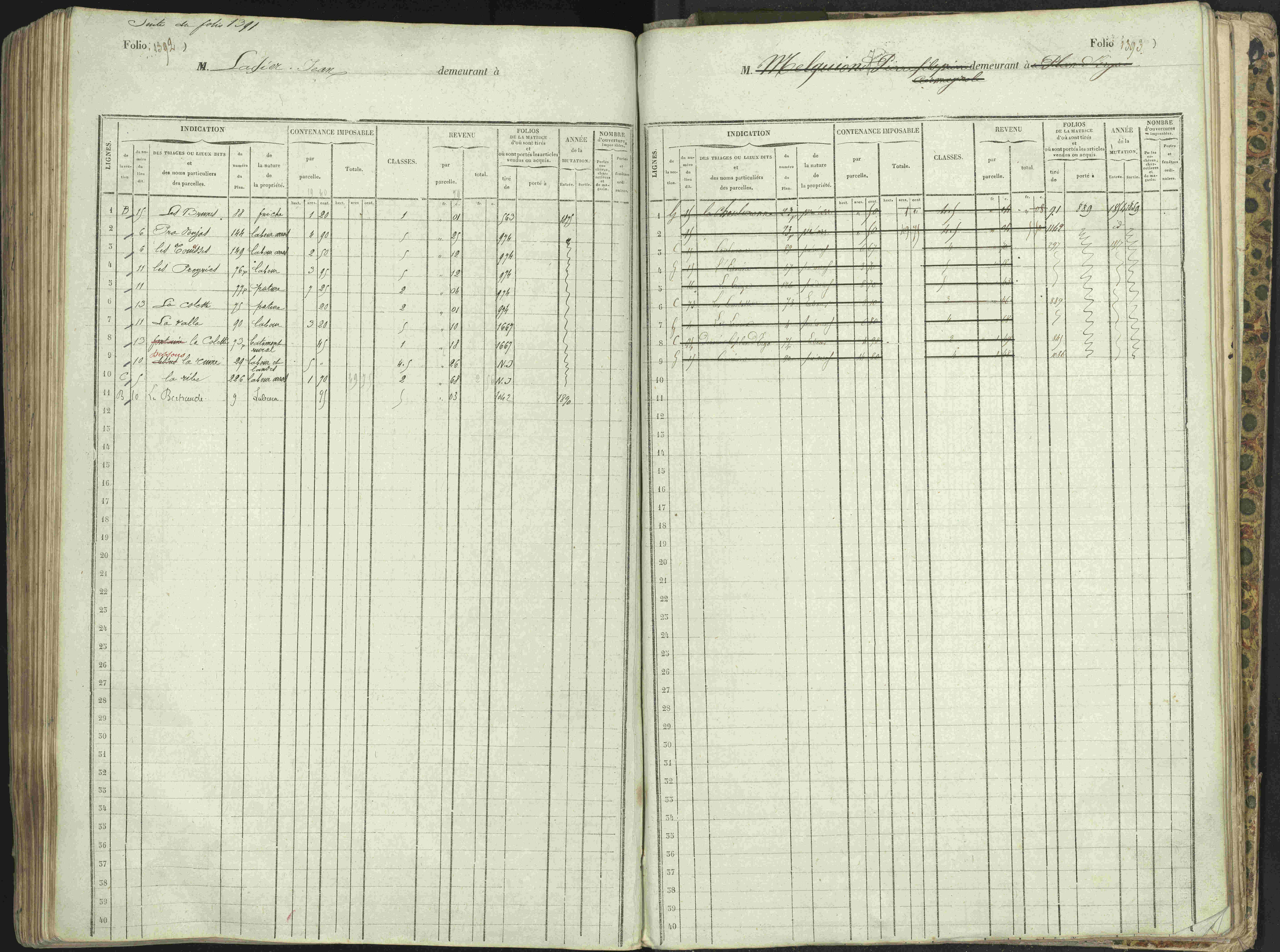 L'Argentière-la-Bessée - 3 P 146/1 - 3 P 146/1 - Matrice, folios 701-1420. 