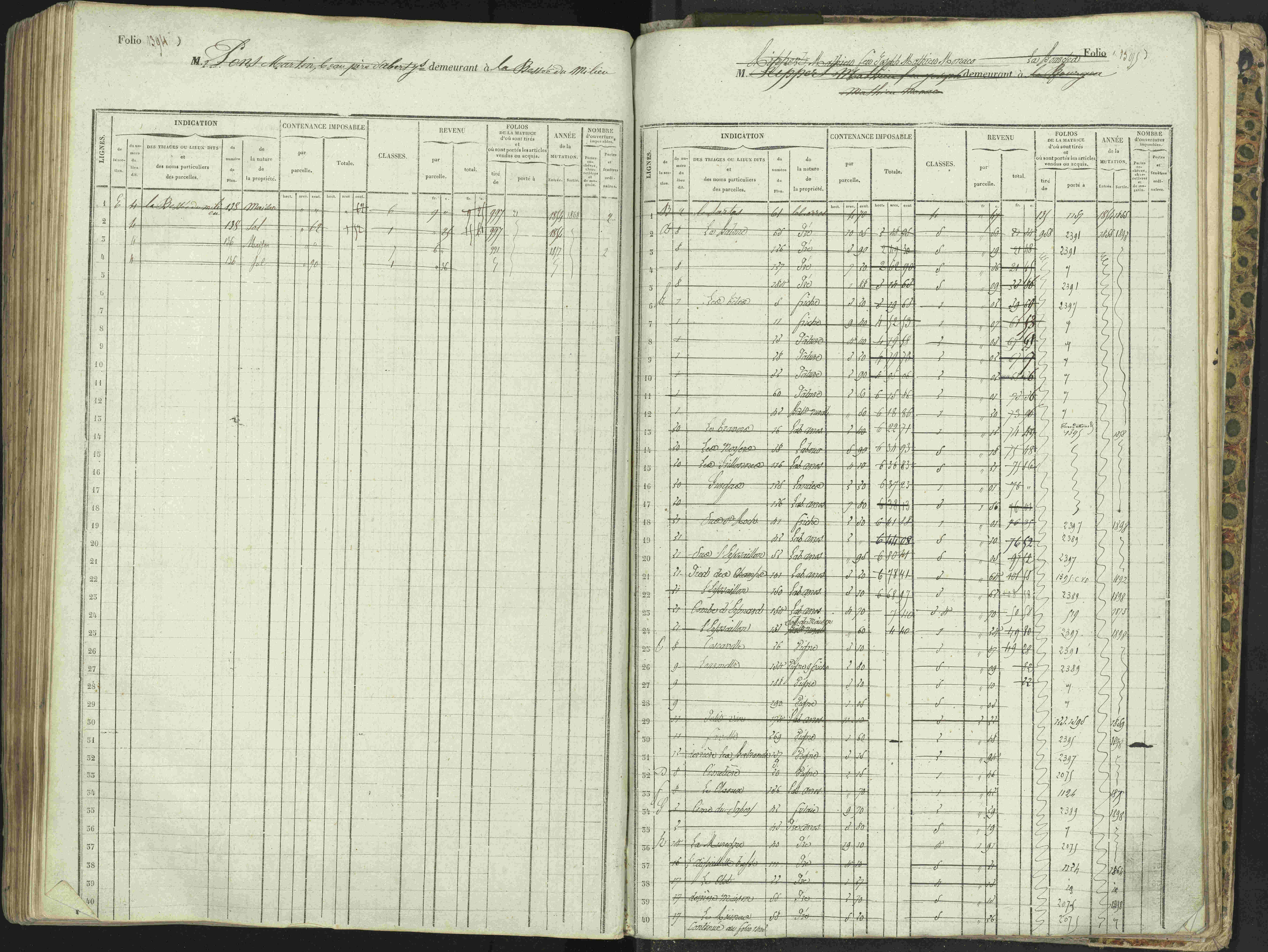 L'Argentière-la-Bessée - 3 P 146/1 - 3 P 146/1 - Matrice, folios 701-1420. 