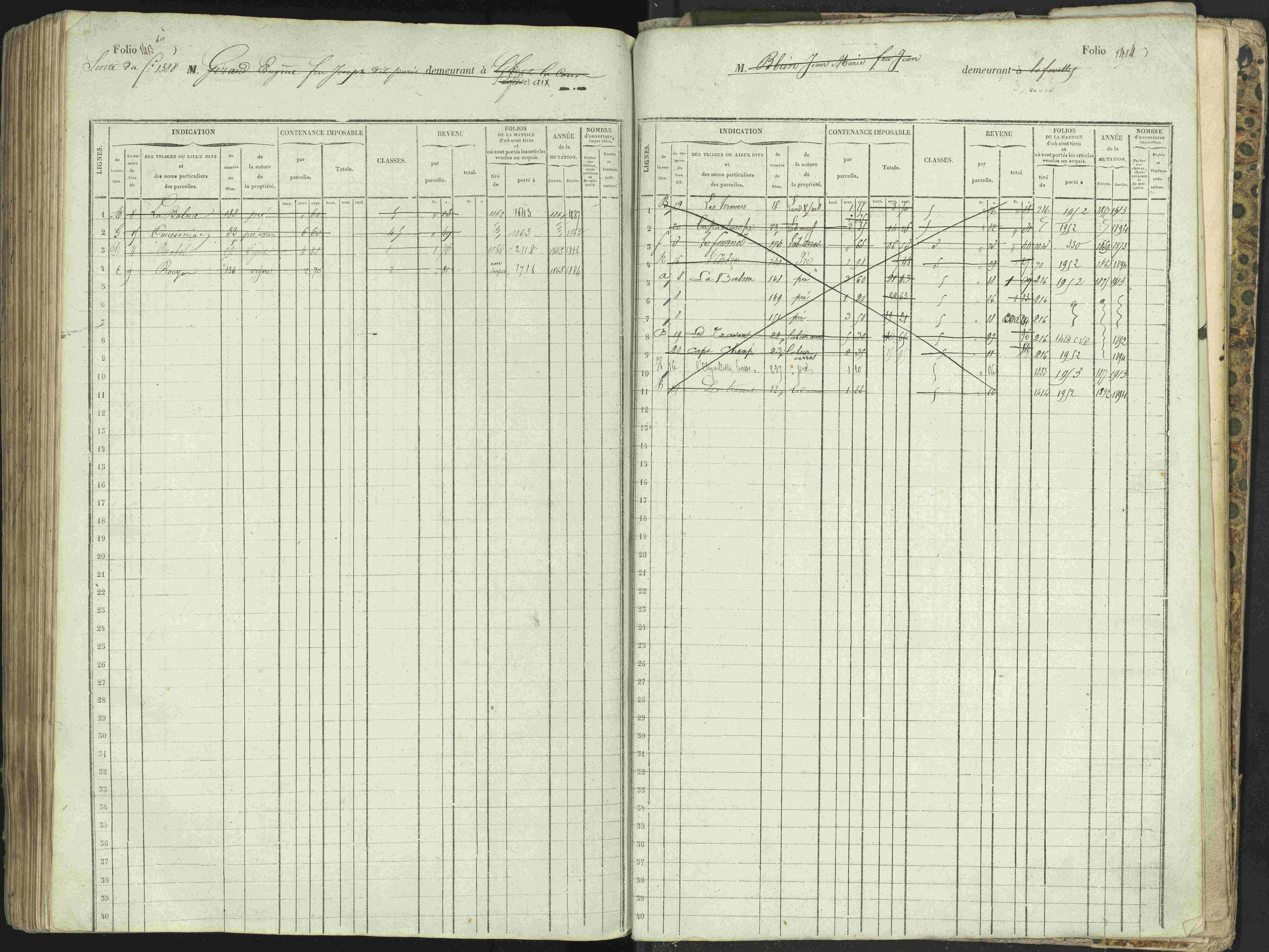 L'Argentière-la-Bessée - 3 P 146/1 - 3 P 146/1 - Matrice, folios 701-1420. 