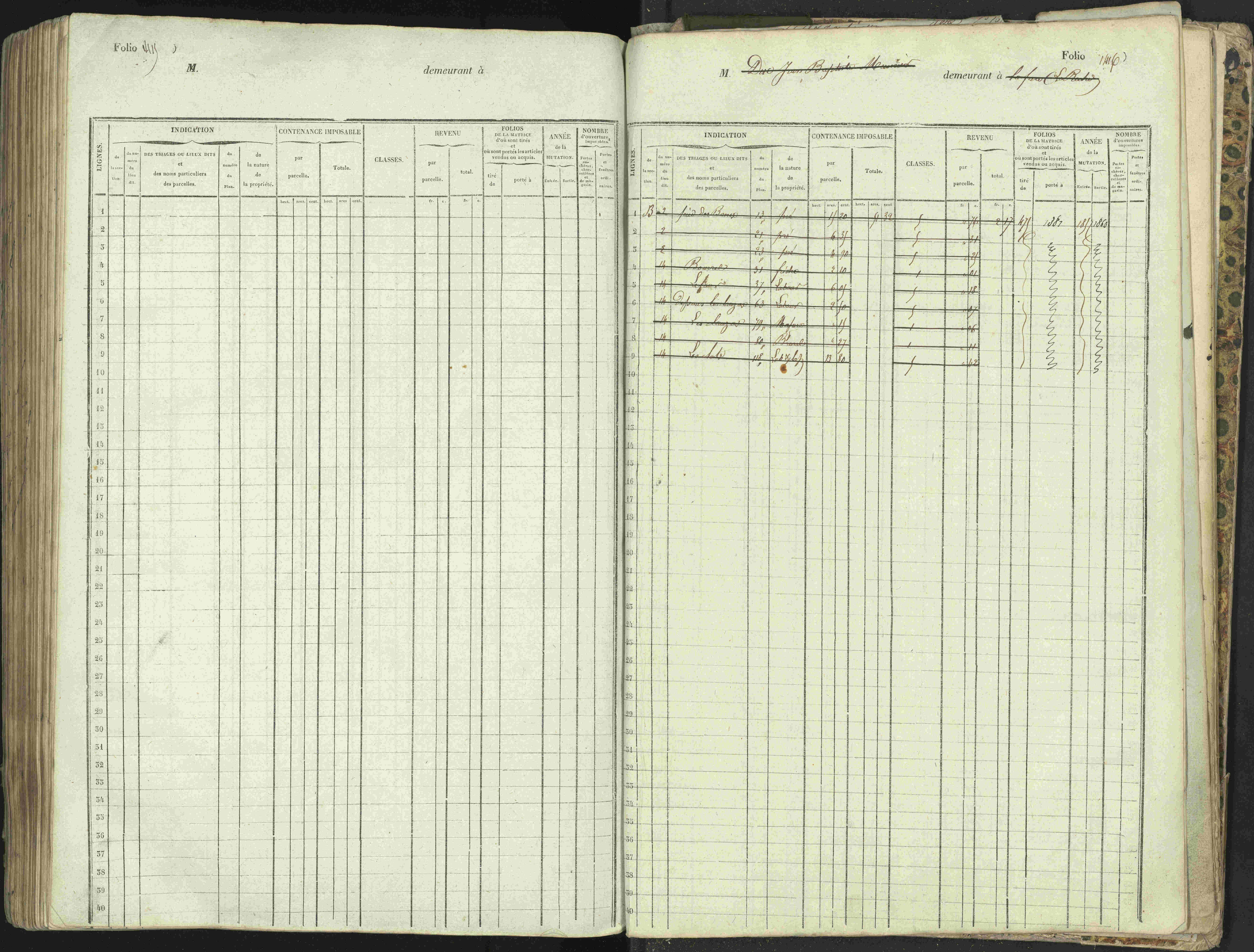L'Argentière-la-Bessée - 3 P 146/1 - 3 P 146/1 - Matrice, folios 701-1420. 