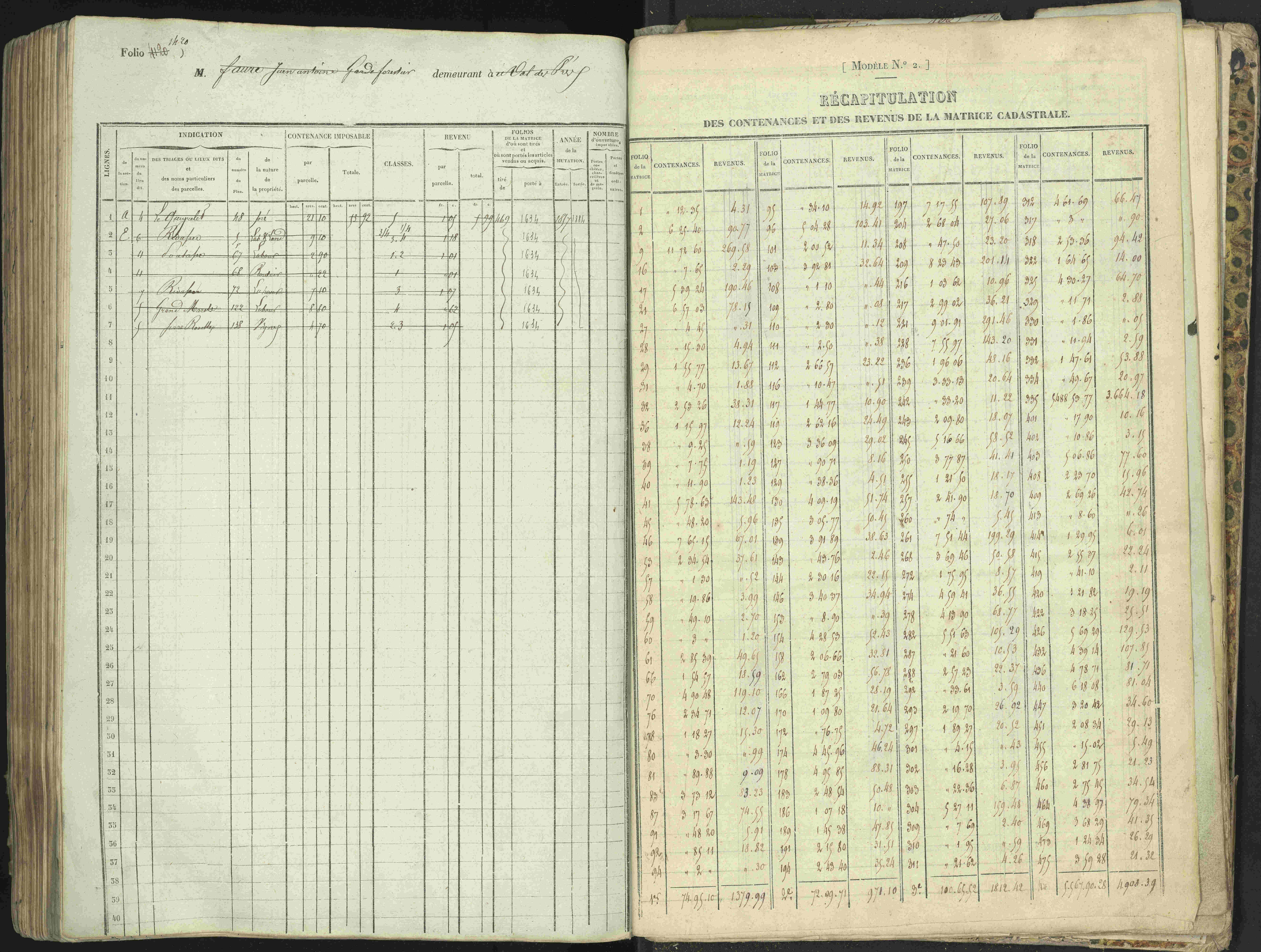 L'Argentière-la-Bessée - 3 P 146/1 - 3 P 146/1 - Matrice, folios 701-1420. 