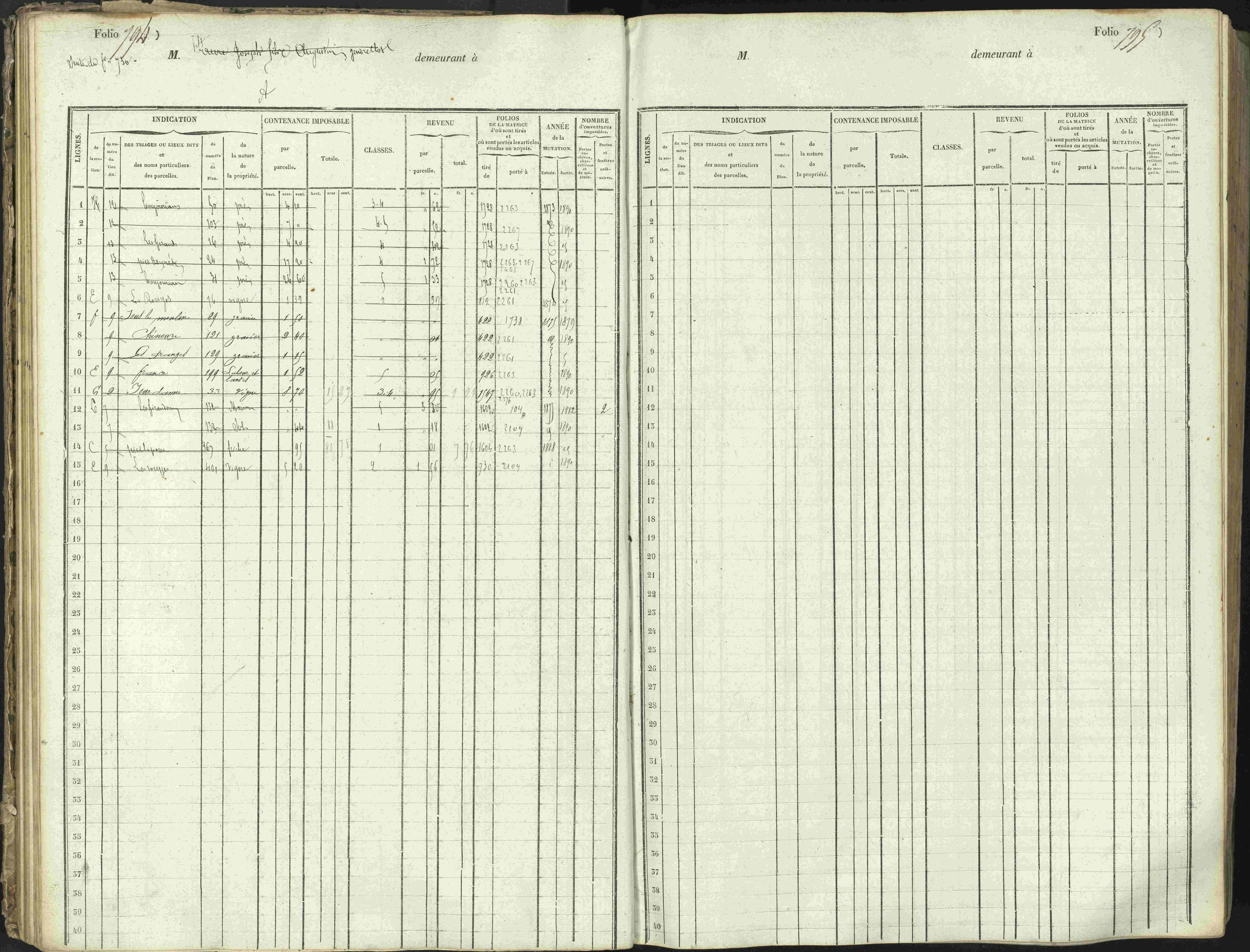 L'Argentière-la-Bessée - 3 P 146/1 - 3 P 146/1 - Matrice, folios 701-1420. 