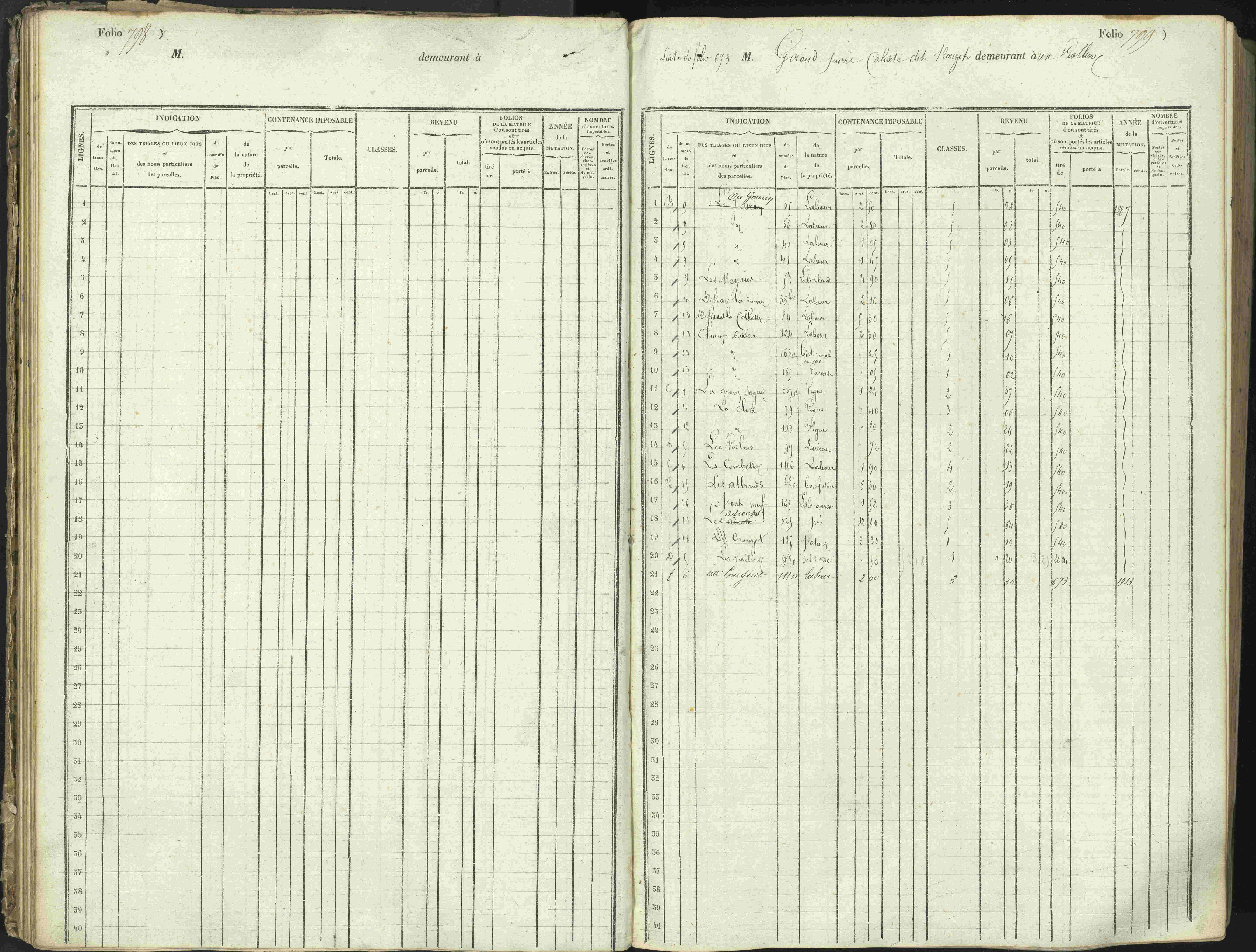 L'Argentière-la-Bessée - 3 P 146/1 - 3 P 146/1 - Matrice, folios 701-1420. 