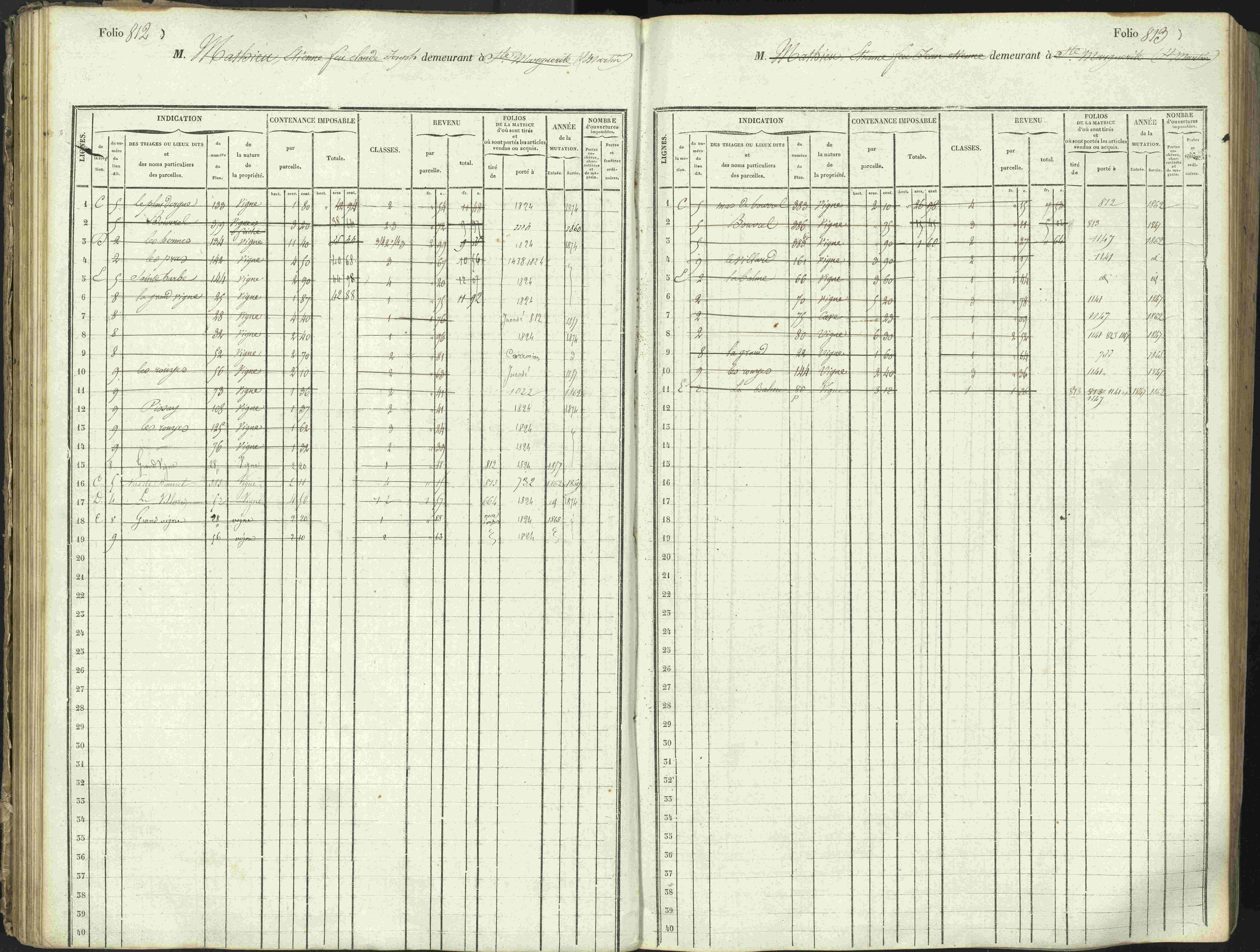 L'Argentière-la-Bessée - 3 P 146/1 - 3 P 146/1 - Matrice, folios 701-1420. 