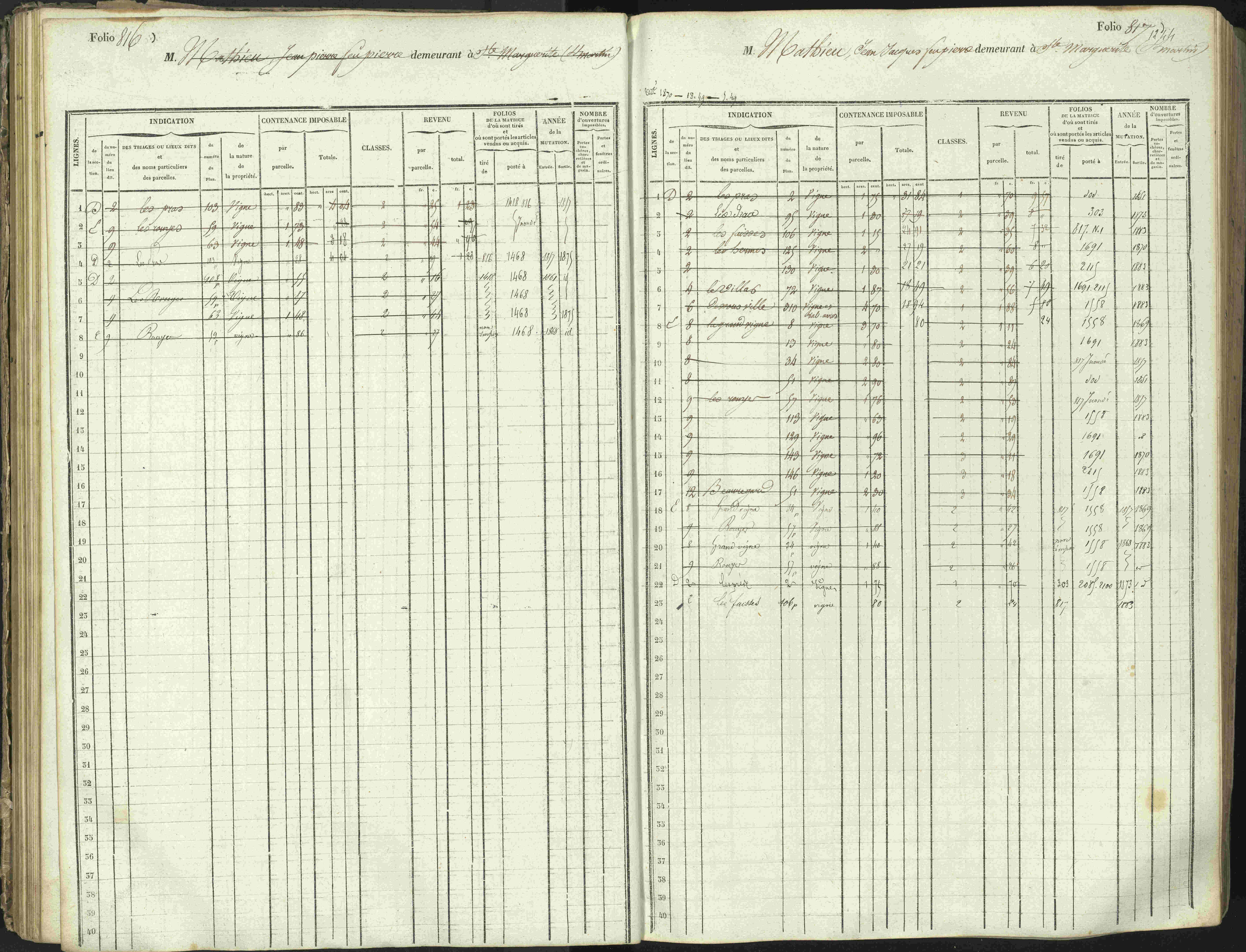 L'Argentière-la-Bessée - 3 P 146/1 - 3 P 146/1 - Matrice, folios 701-1420. 