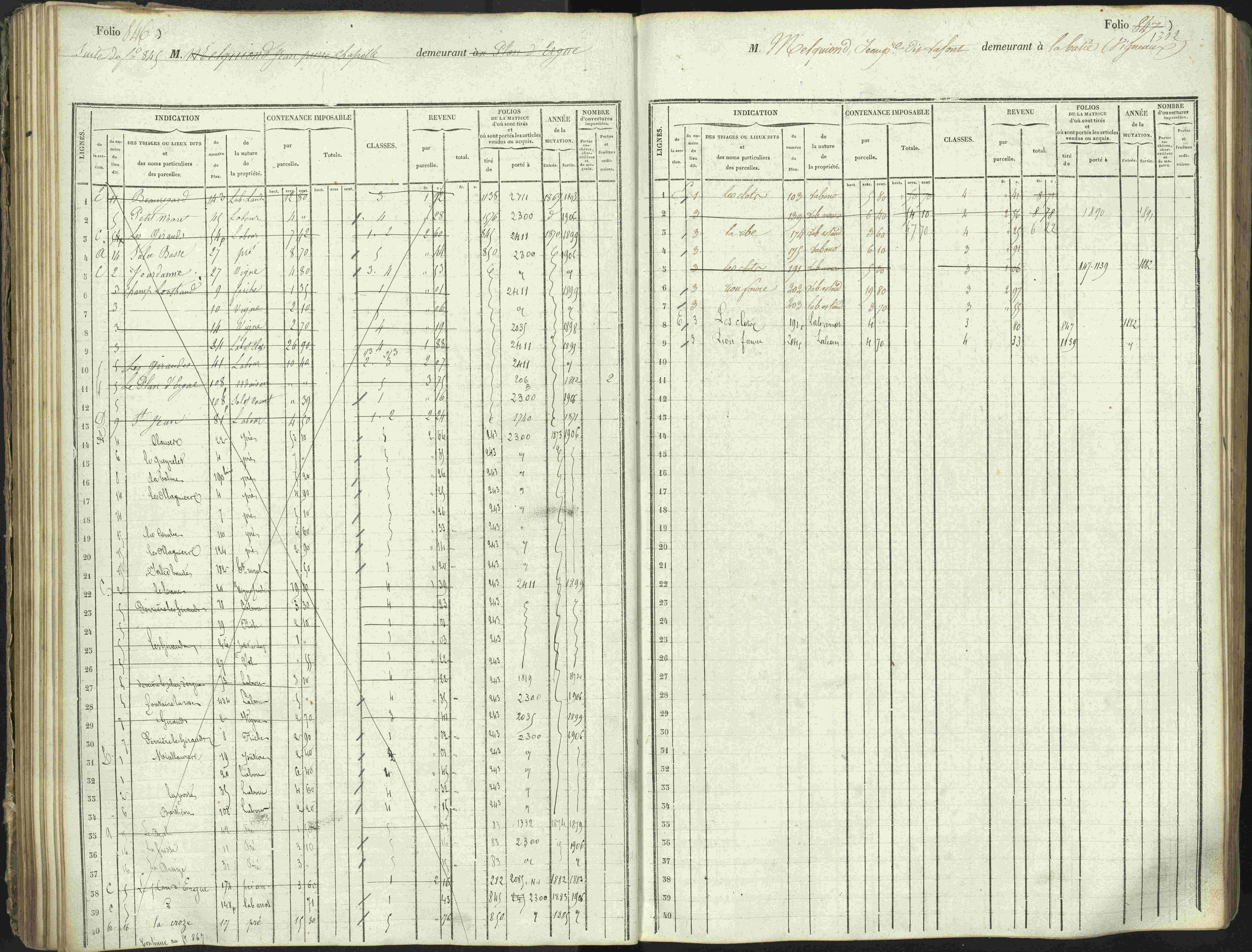 L'Argentière-la-Bessée - 3 P 146/1 - 3 P 146/1 - Matrice, folios 701-1420. 