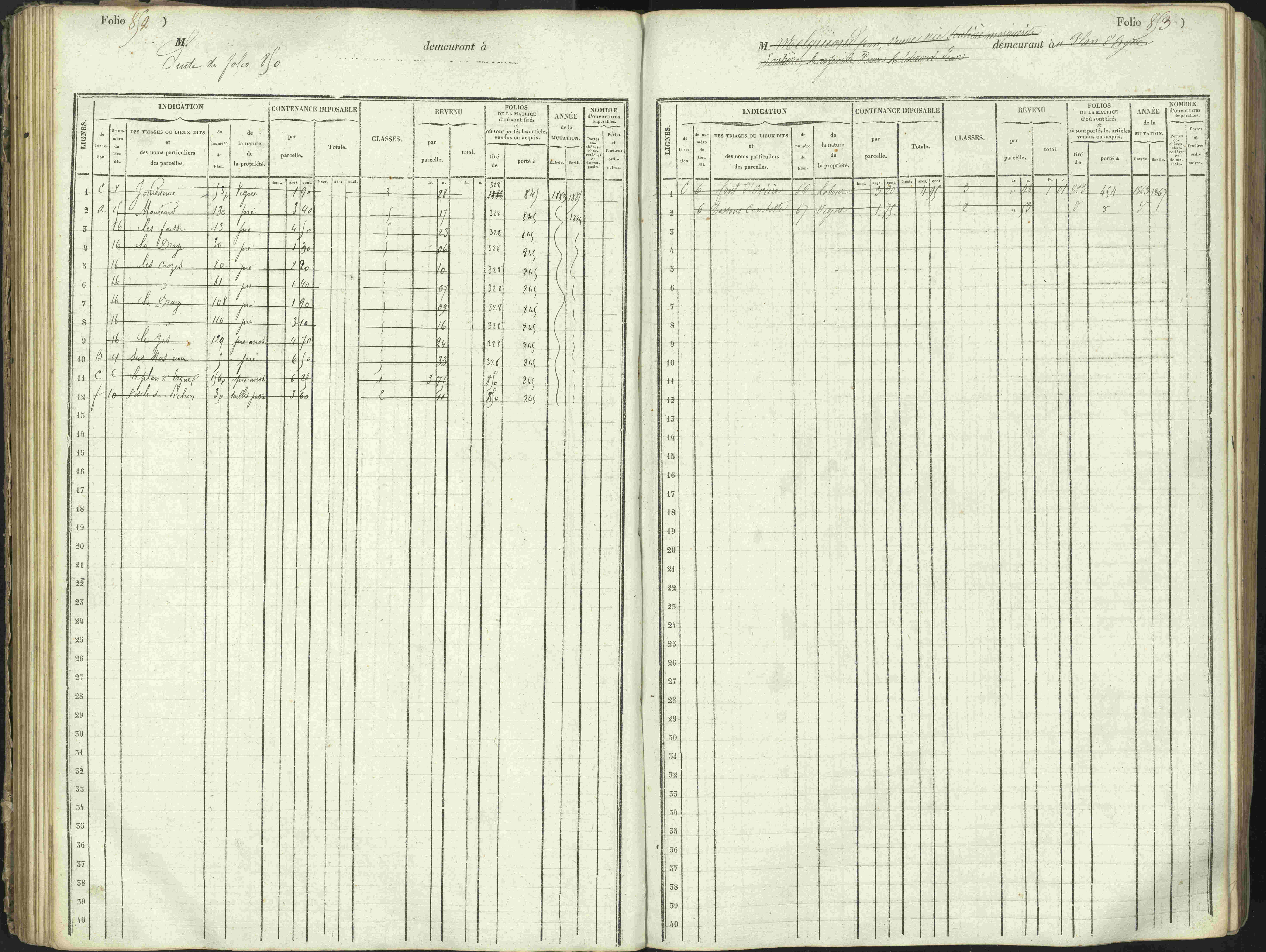 L'Argentière-la-Bessée - 3 P 146/1 - 3 P 146/1 - Matrice, folios 701-1420. 