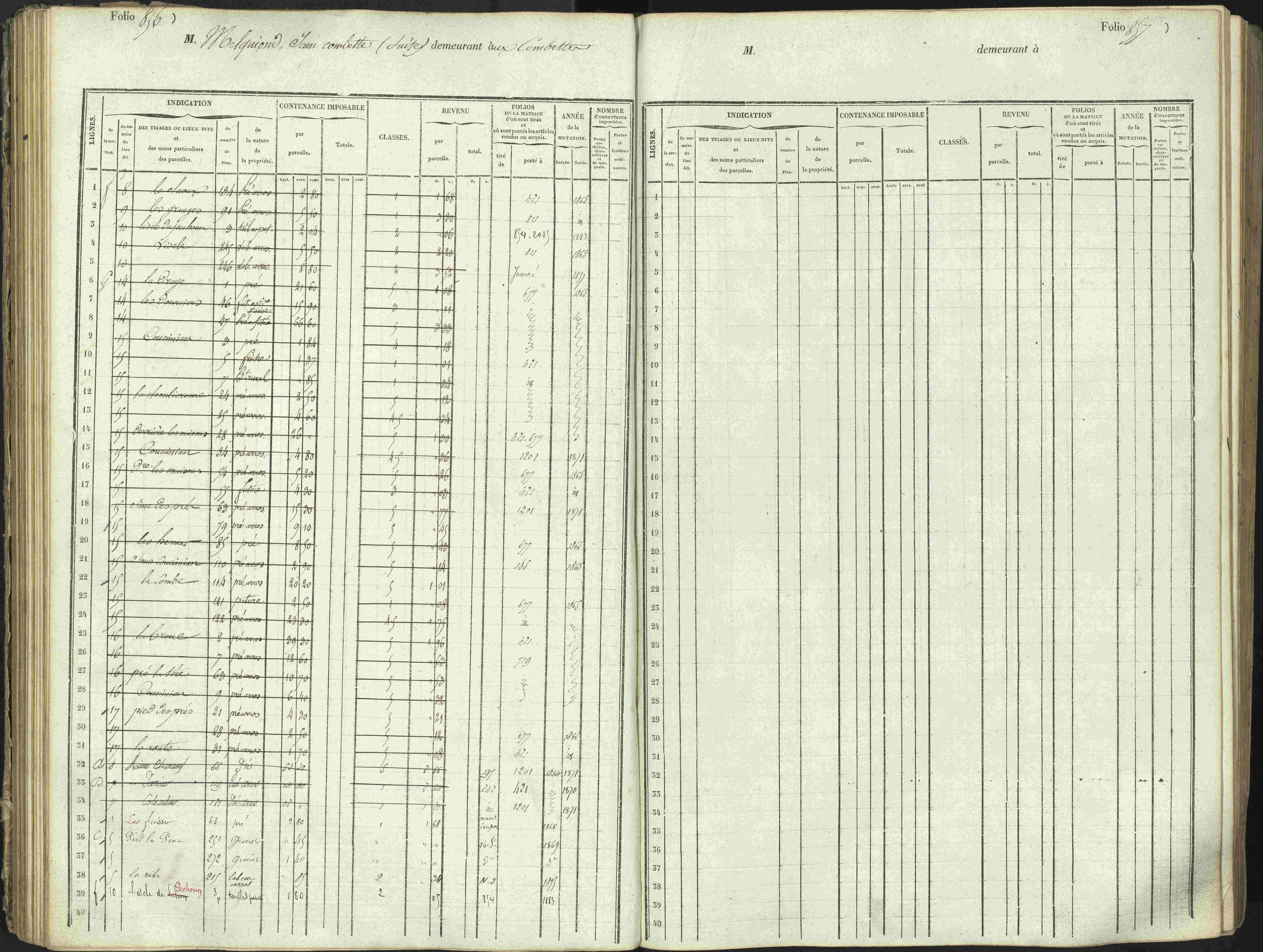 L'Argentière-la-Bessée - 3 P 146/1 - 3 P 146/1 - Matrice, folios 701-1420. 