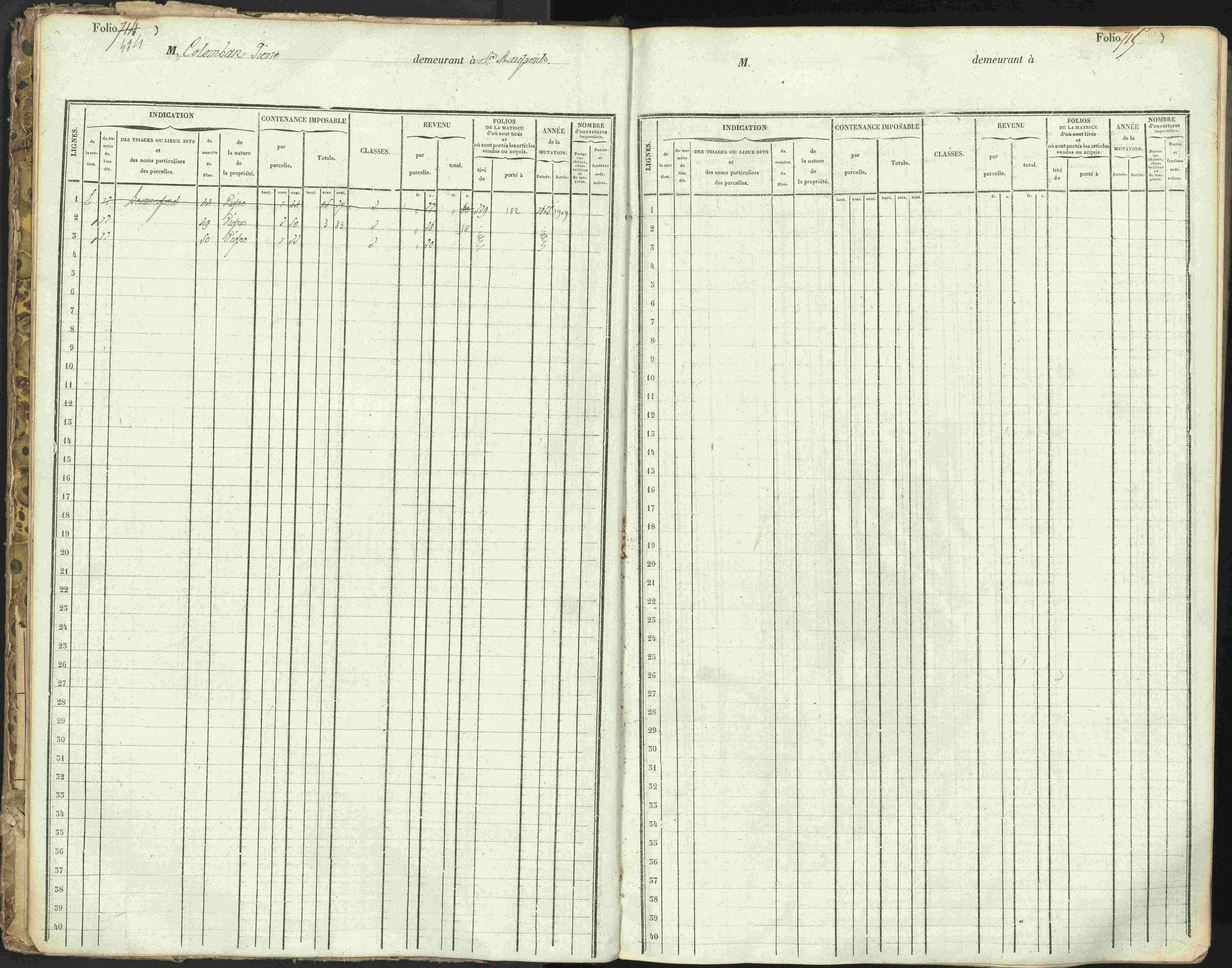 L'Argentière-la-Bessée - 3 P 146/1 - 3 P 146/1 - Matrice, folios 701-1420. 