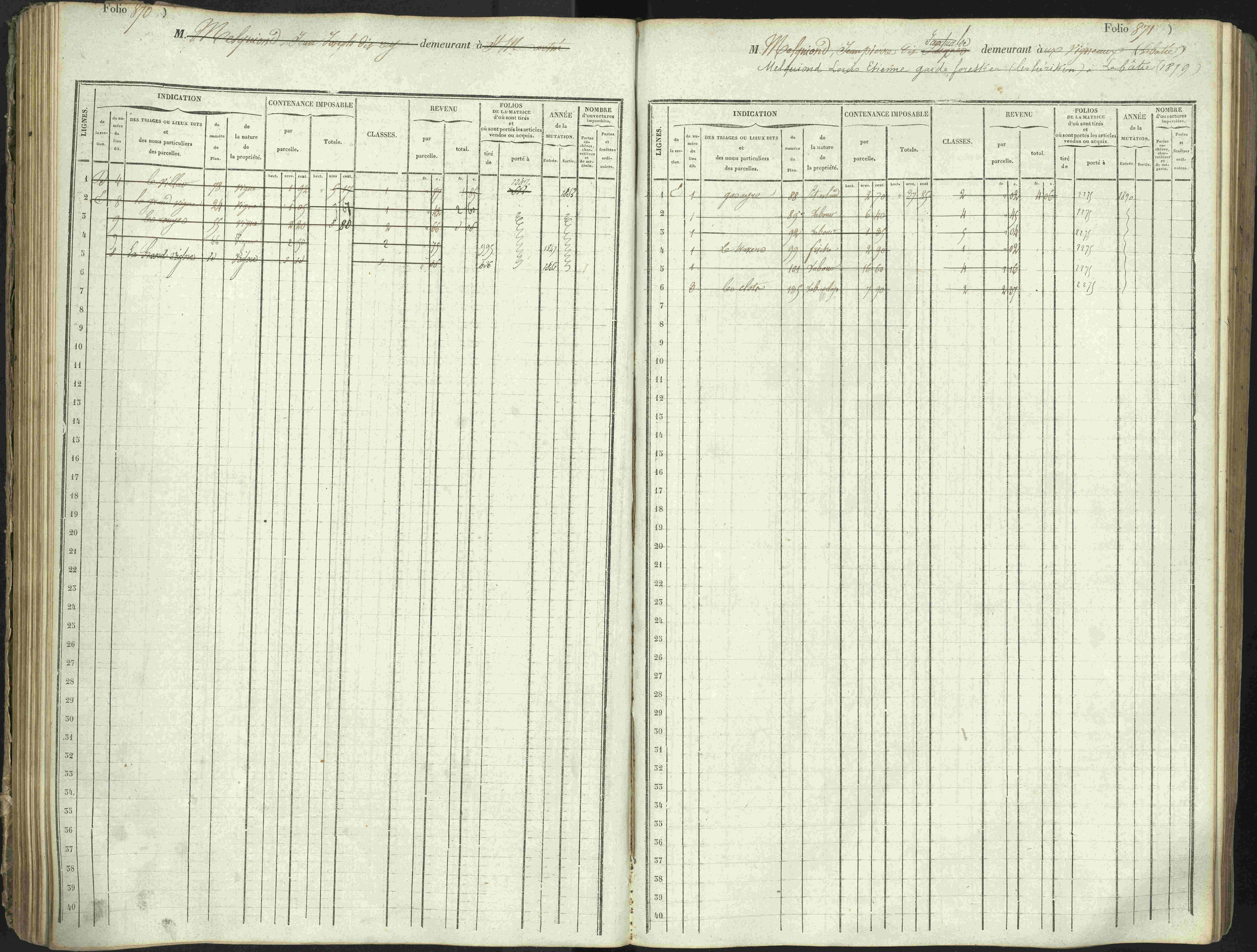 L'Argentière-la-Bessée - 3 P 146/1 - 3 P 146/1 - Matrice, folios 701-1420. 