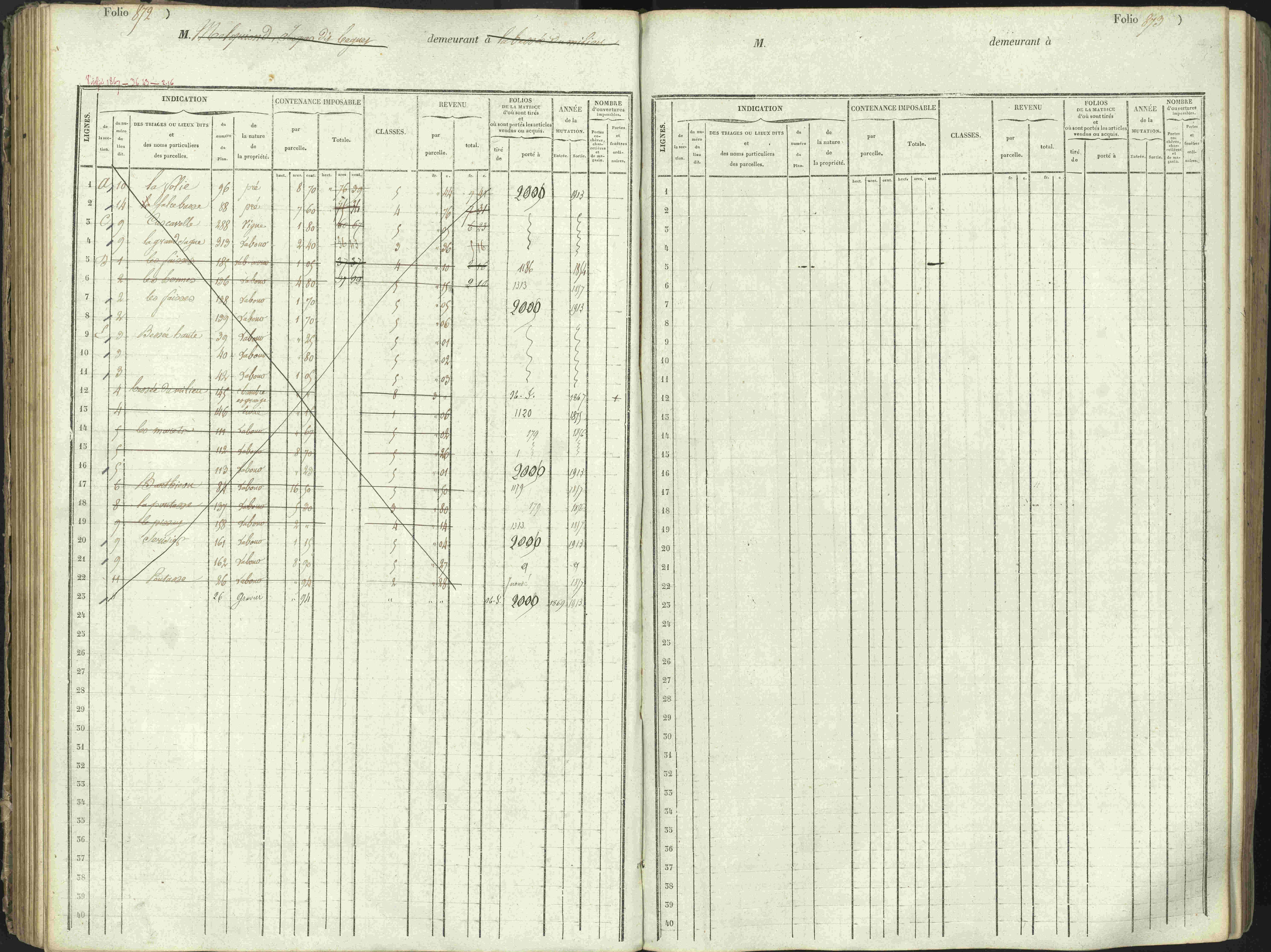 L'Argentière-la-Bessée - 3 P 146/1 - 3 P 146/1 - Matrice, folios 701-1420. 