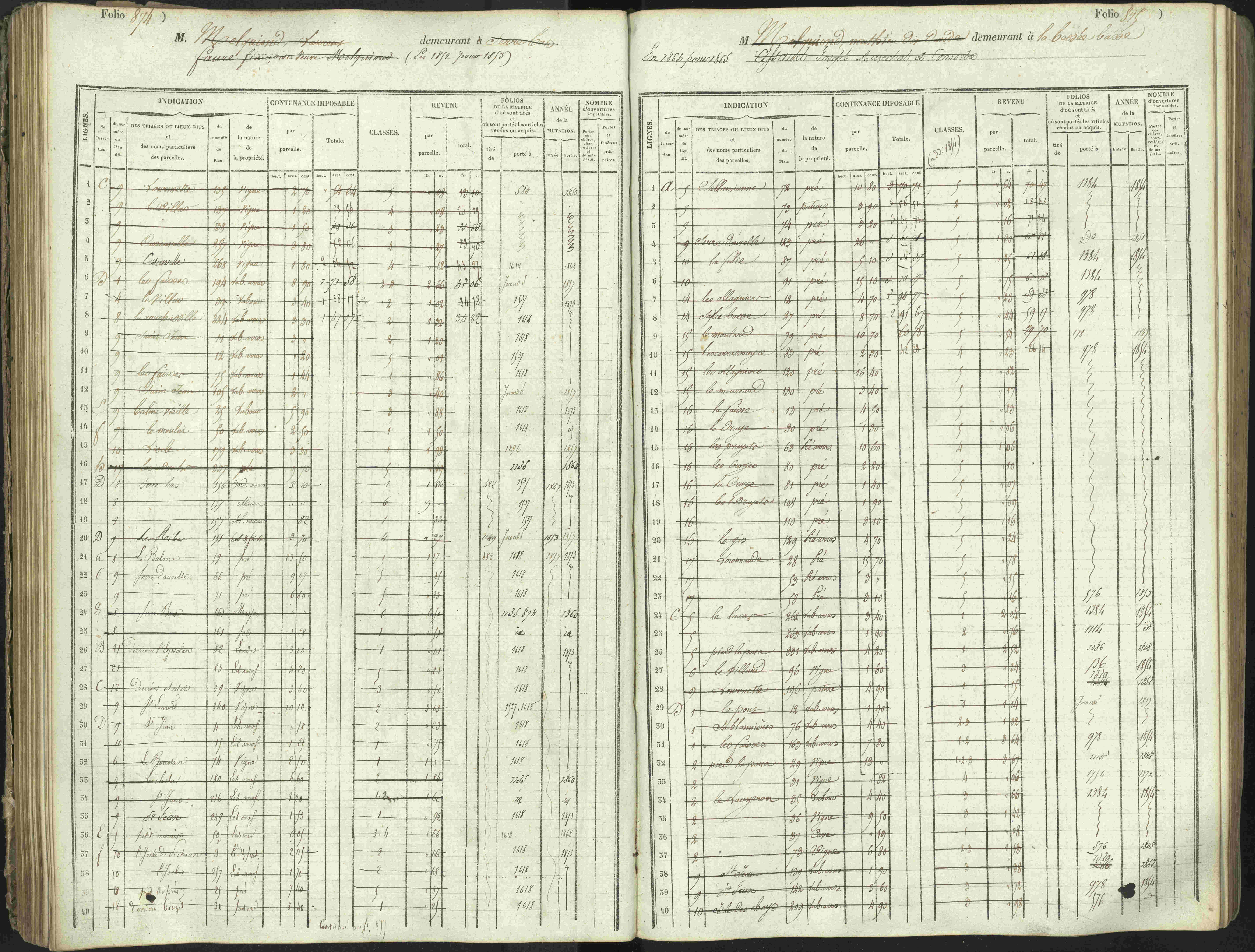 L'Argentière-la-Bessée - 3 P 146/1 - 3 P 146/1 - Matrice, folios 701-1420. 