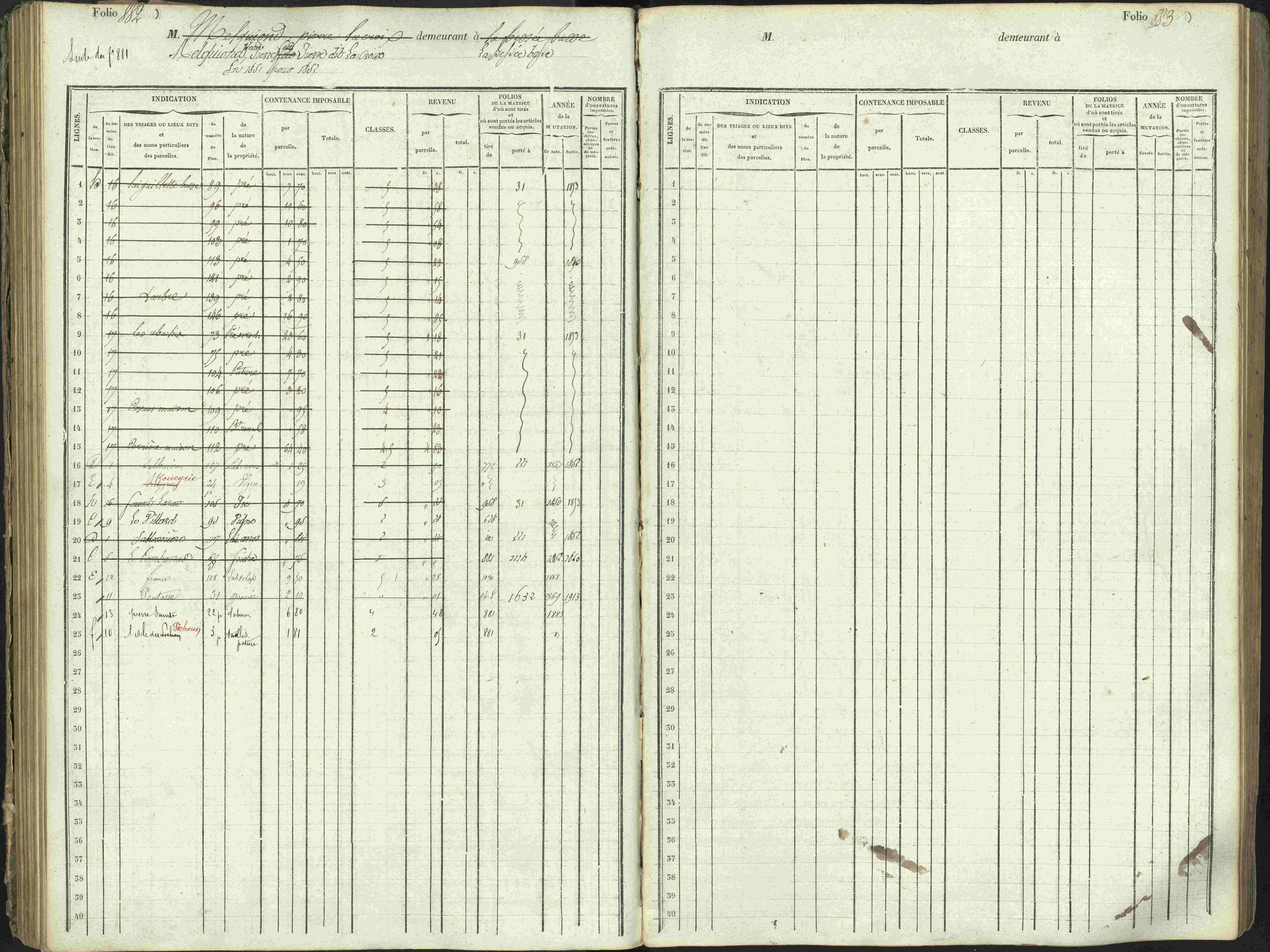 L'Argentière-la-Bessée - 3 P 146/1 - 3 P 146/1 - Matrice, folios 701-1420. 