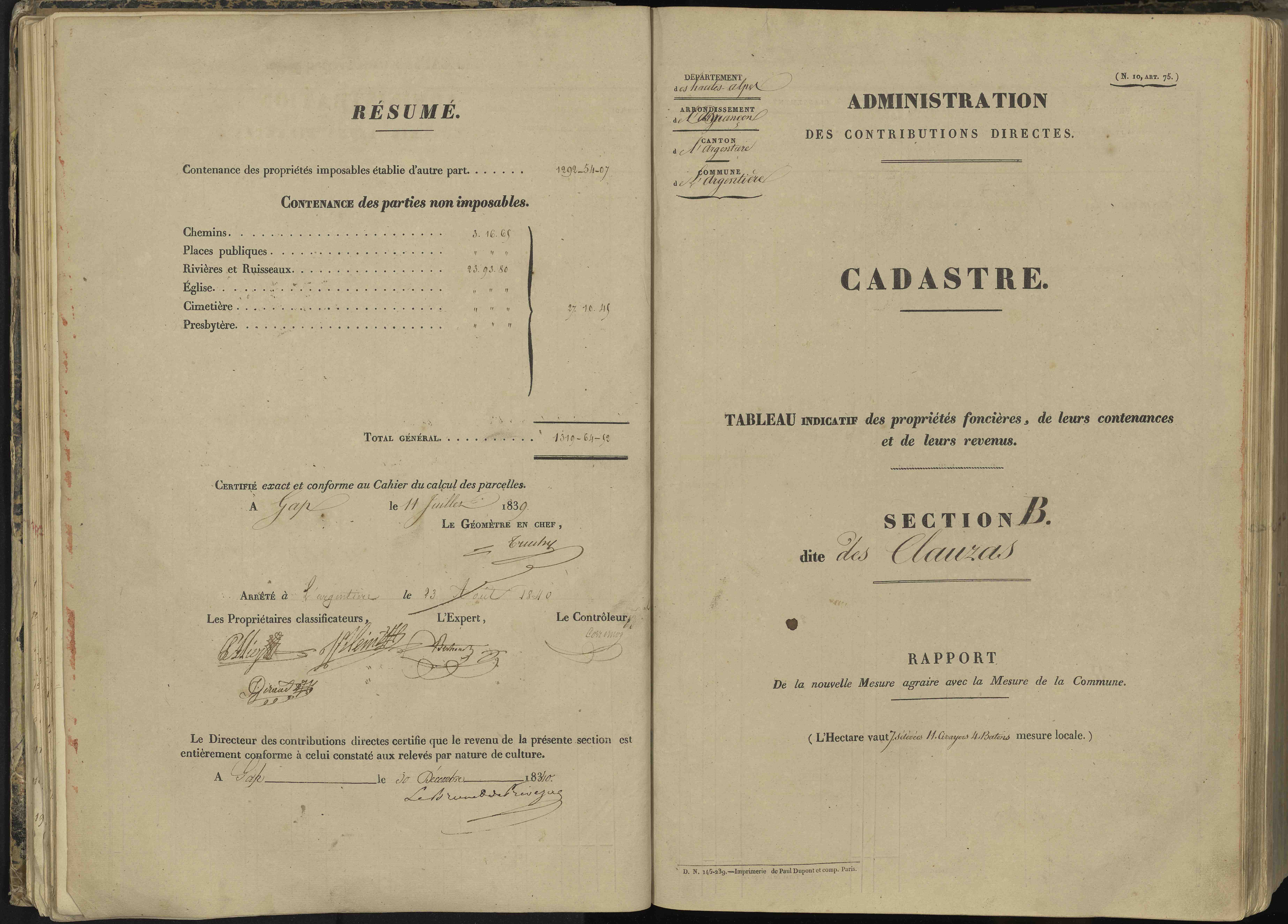 L'Argentière-la-Bessée - 3 P 143/1 - 3 P 143/1 - Section A 
